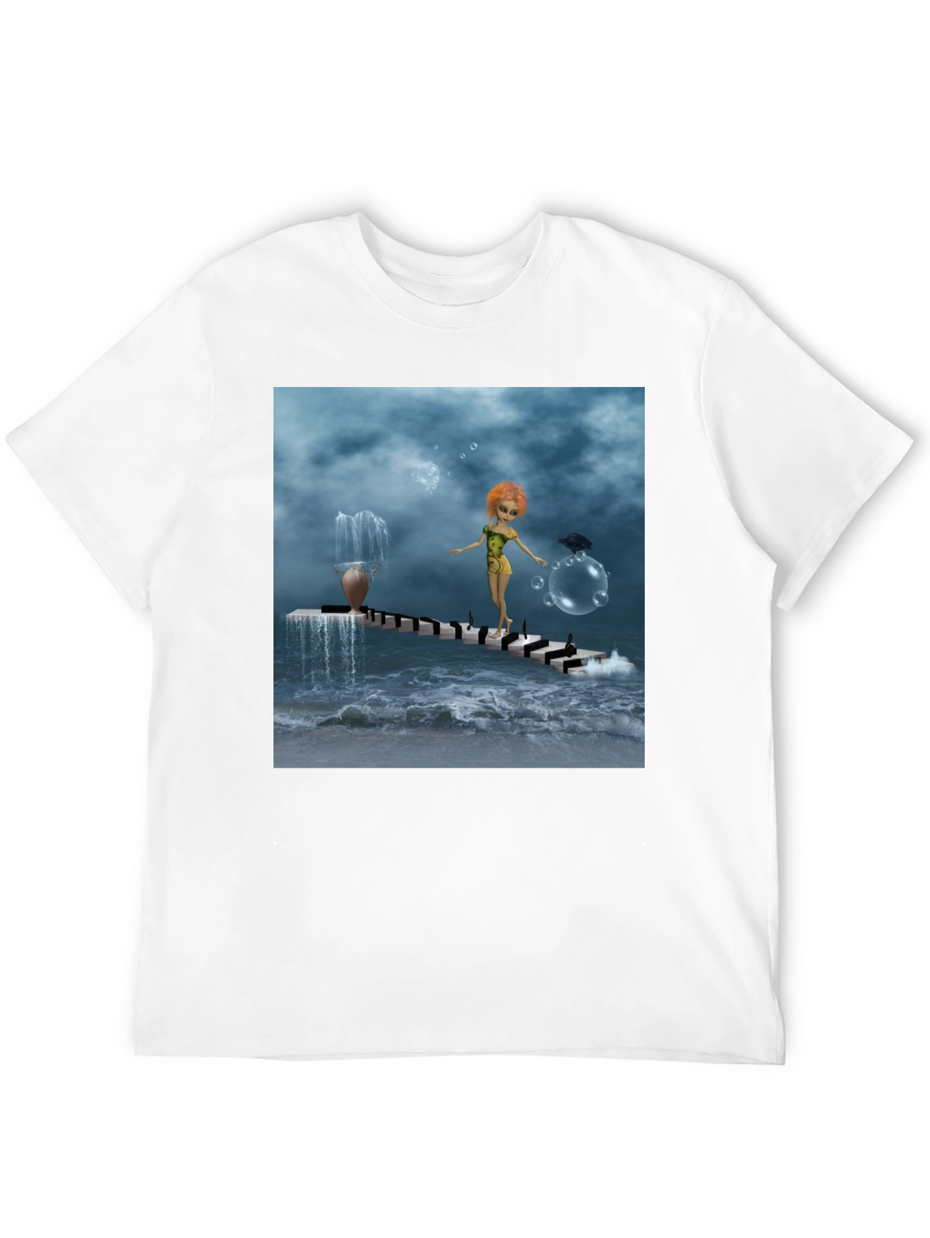 Fantasy Art Black T-Shirt