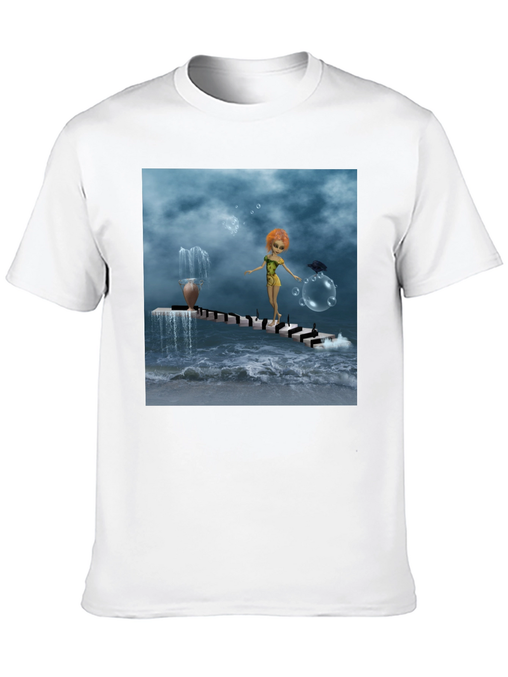 Fantasy Art Black T-Shirt