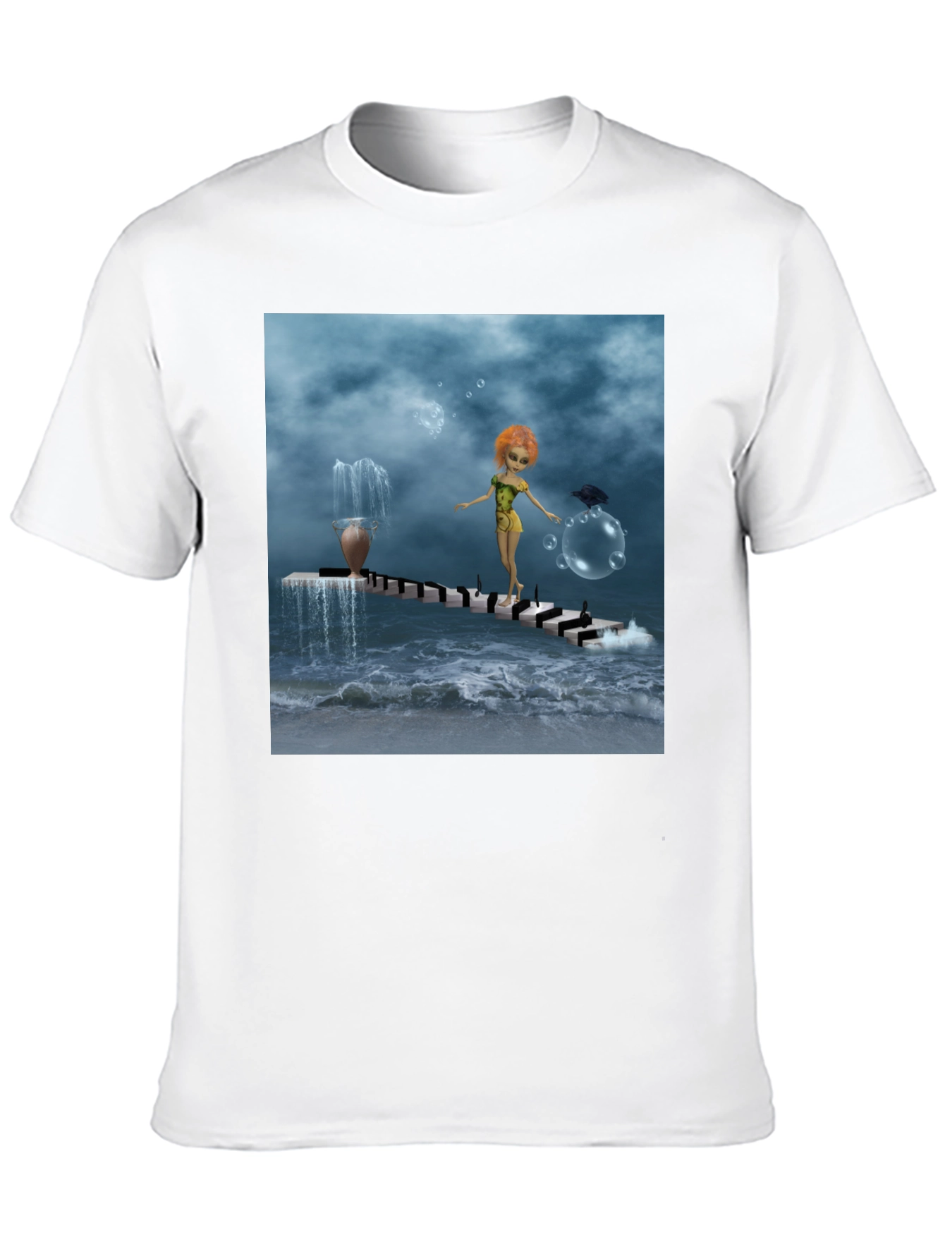 Fantasy Art Black T-Shirt