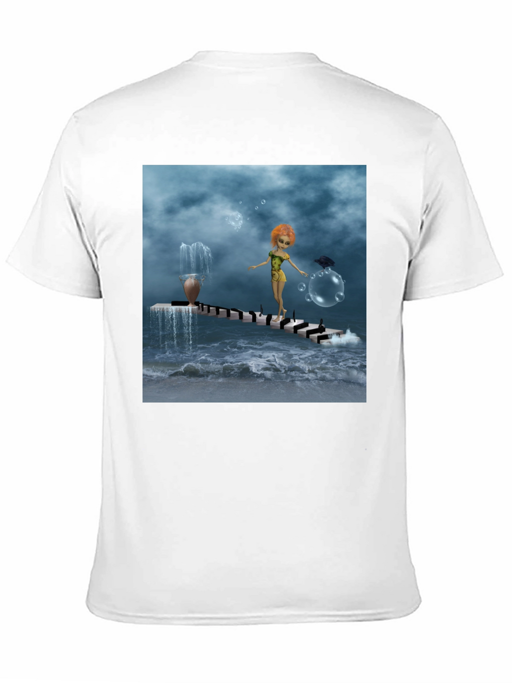 Fantasy Art Black T-Shirt