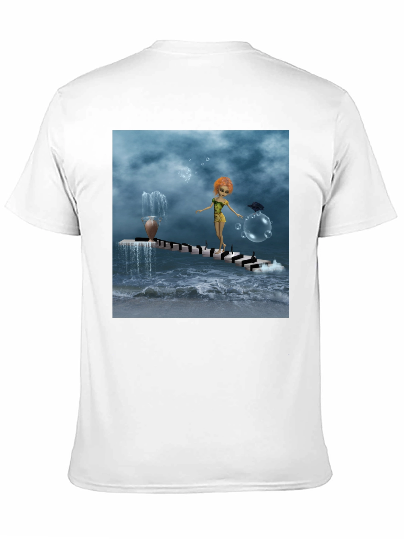 Fantasy Art Black T-Shirt