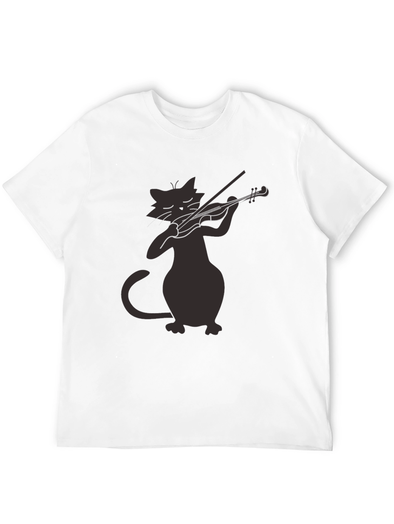 Cat Violinist T-Shirt - Unique Music Lover Tee