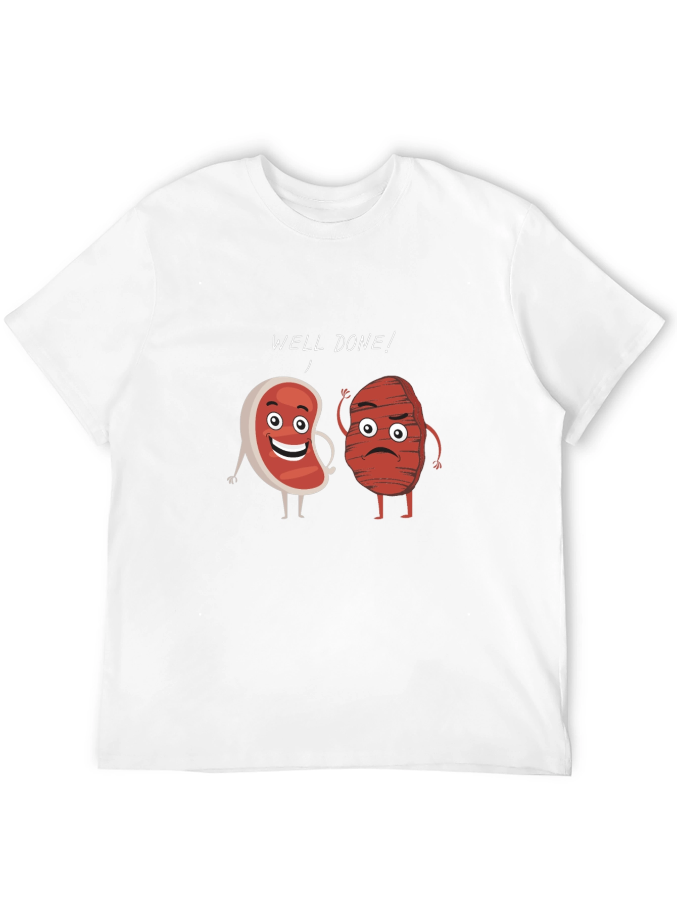 Well Done Steak Humor Graphic T-Shirt