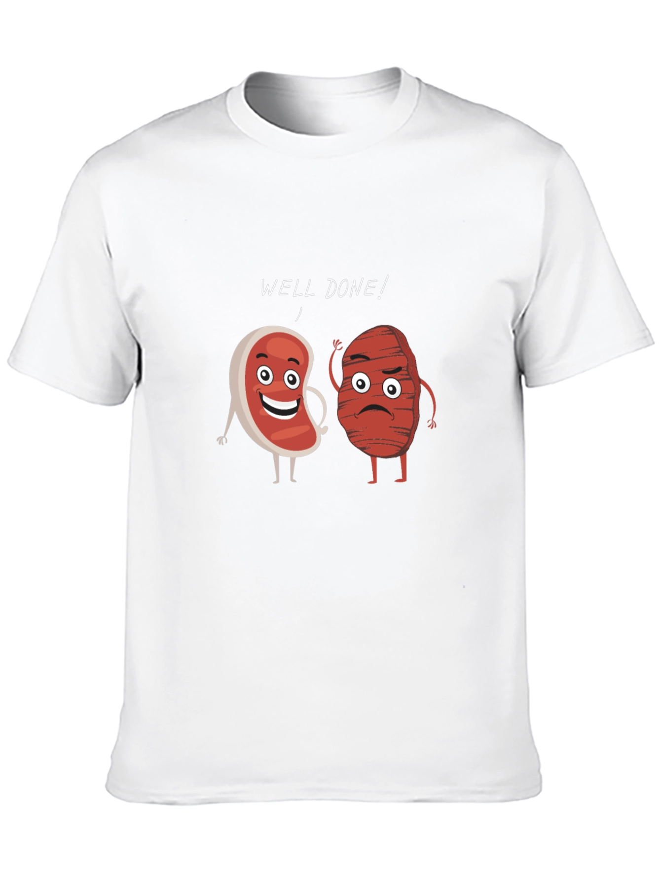 Well Done Steak Humor Graphic T-Shirt