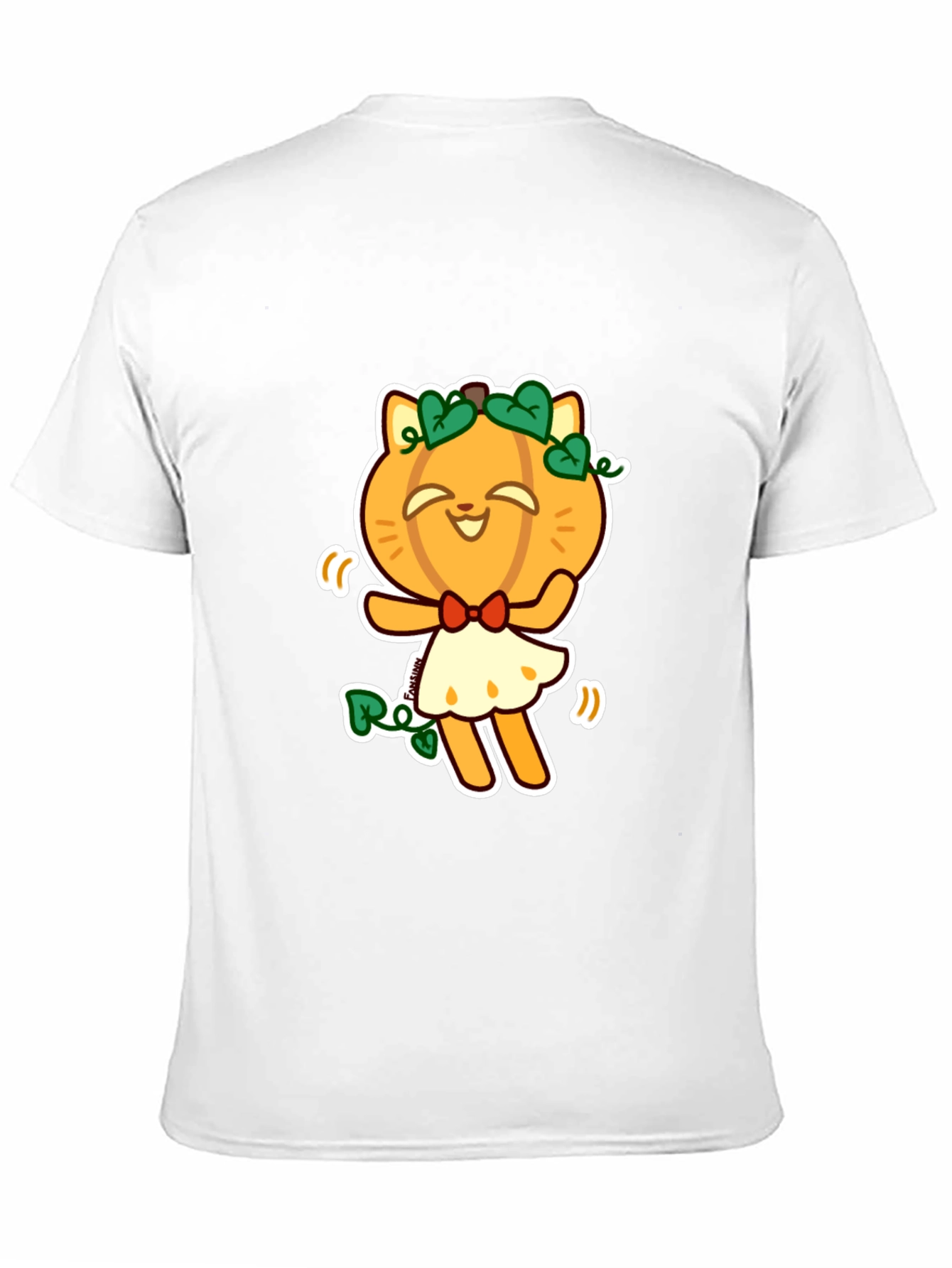 Pumpkin Cat Black T-Shirt - Fun Halloween Style