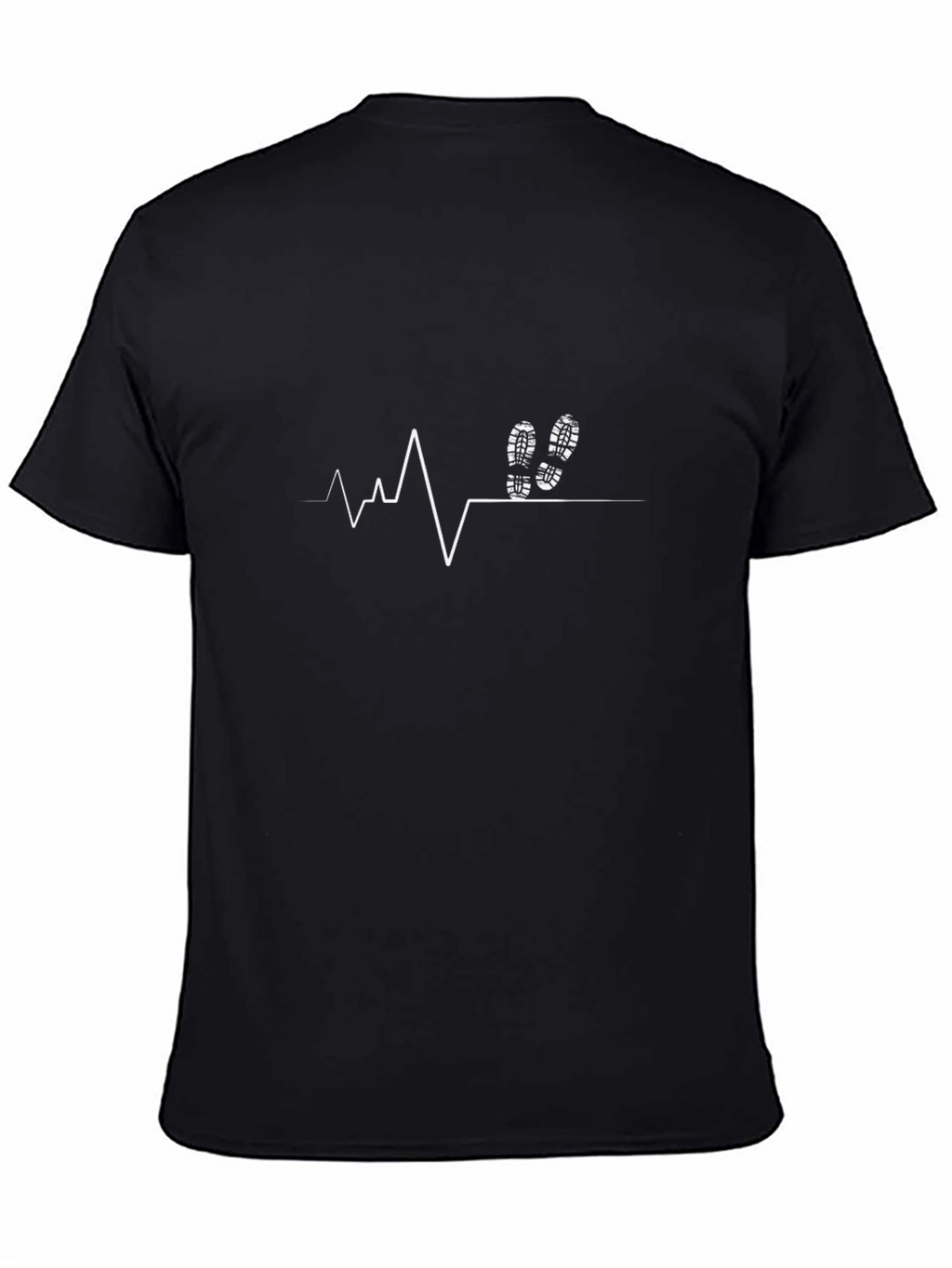 Running Heartbeat T-Shirt - Black