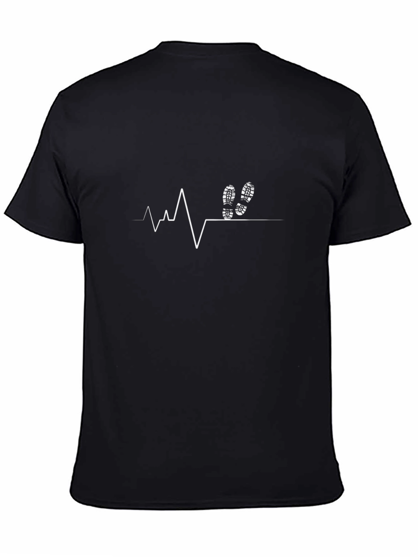 Running Heartbeat T-Shirt - Black