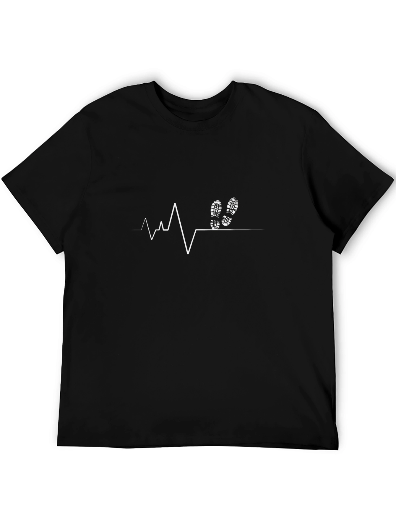 Running Heartbeat T-Shirt - Black