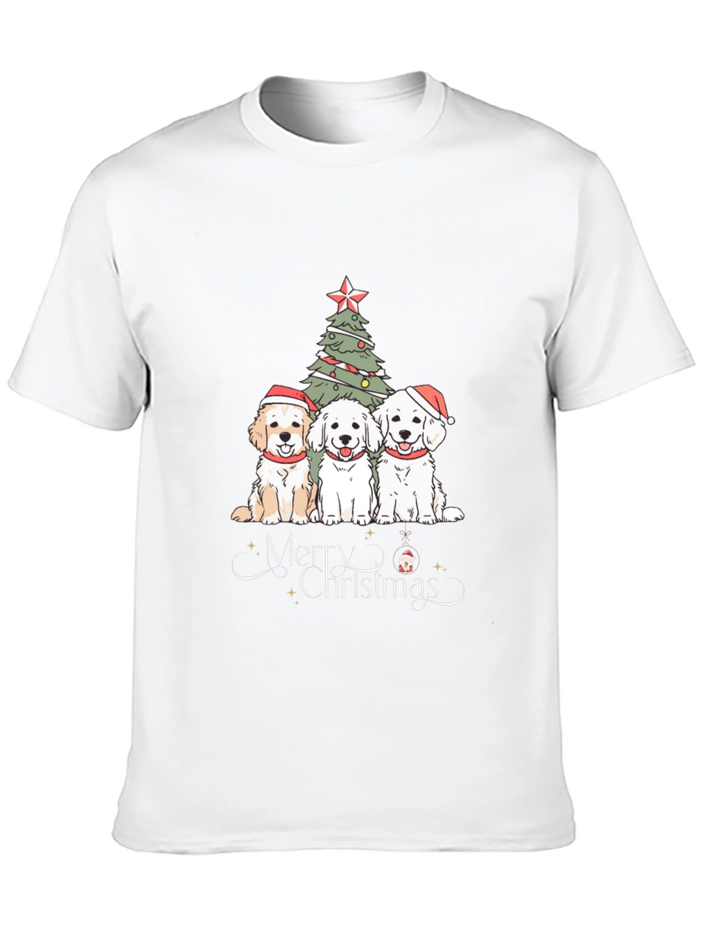 Festive Dogs Christmas T-Shirt