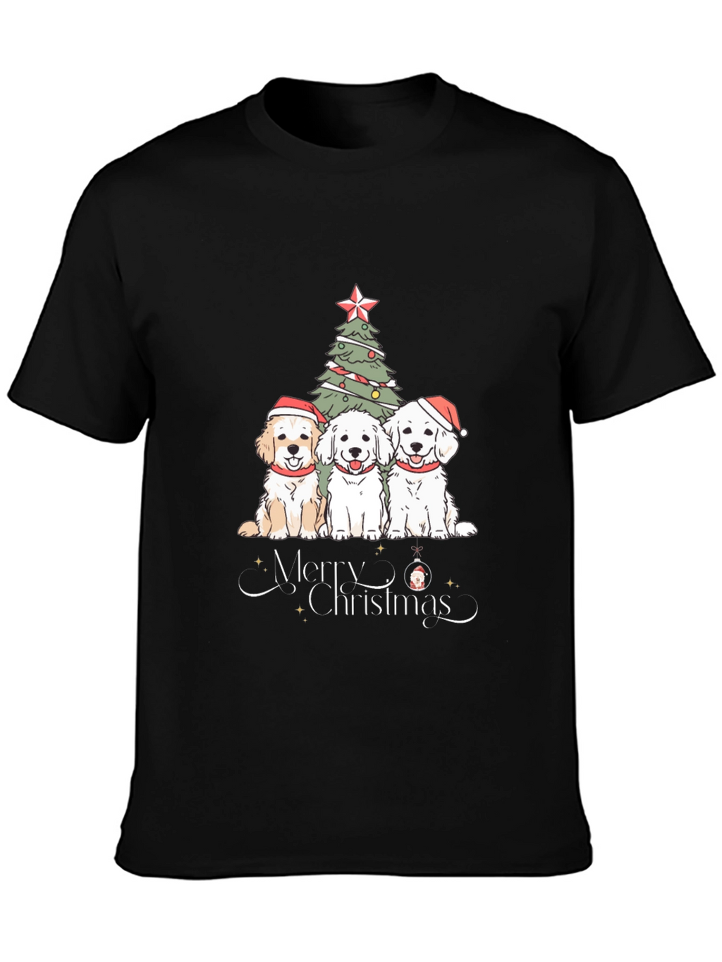 Festive Dogs Christmas T-Shirt