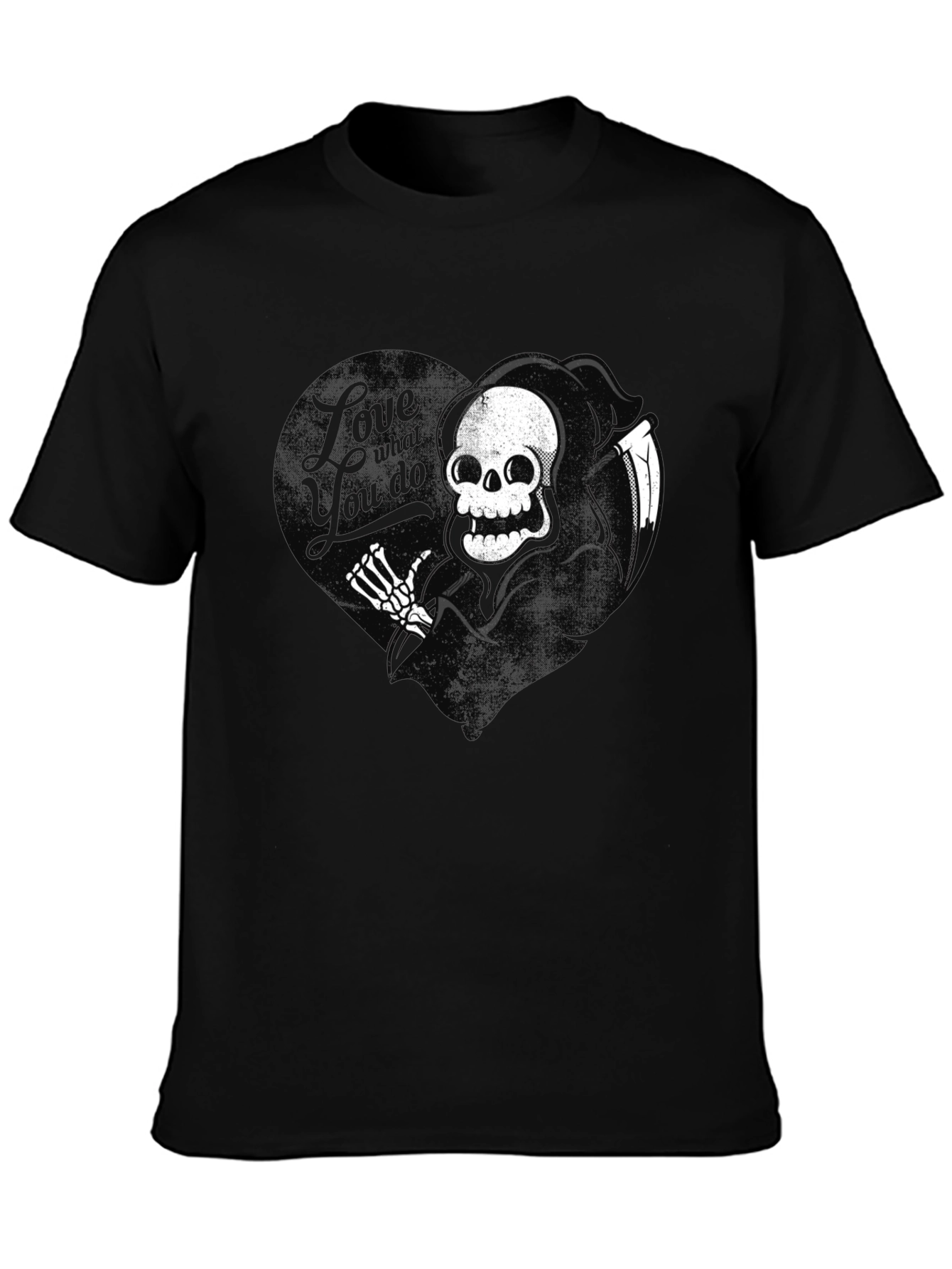 Grim Reaper Graphic Tee - Love What You Do T-Shirt