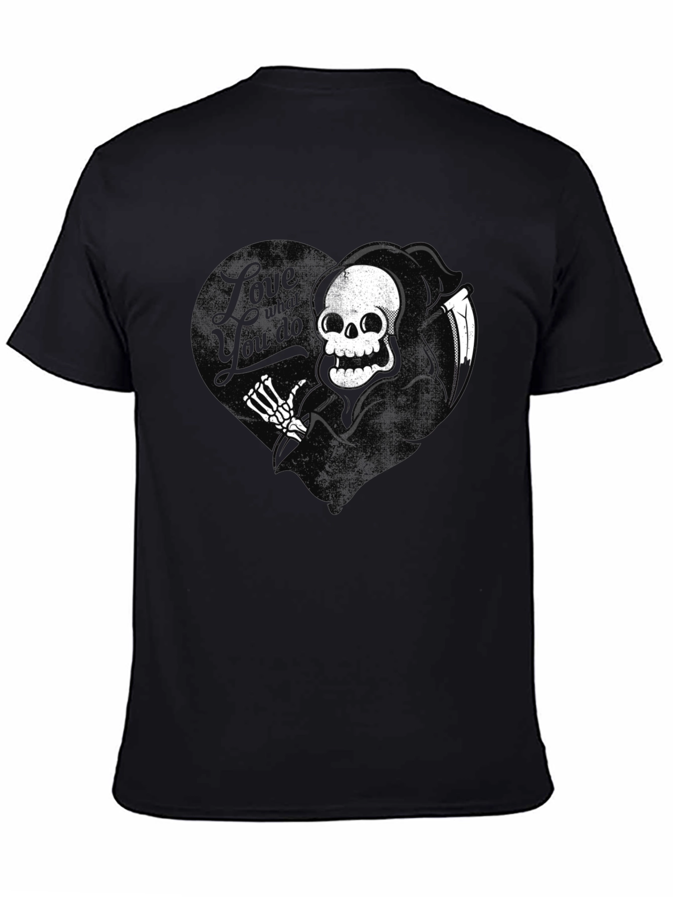 Grim Reaper Graphic Tee - Love What You Do T-Shirt