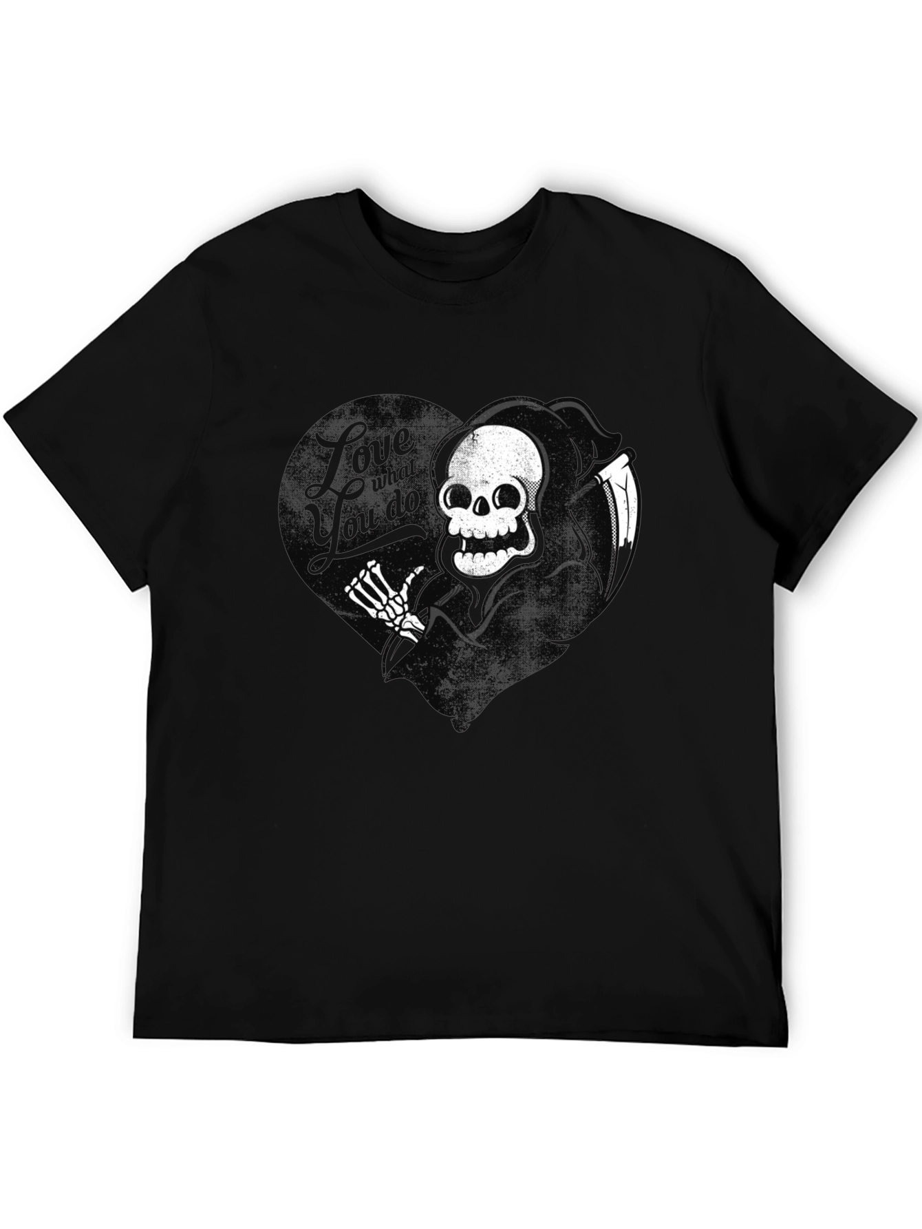 Grim Reaper Graphic Tee - Love What You Do T-Shirt