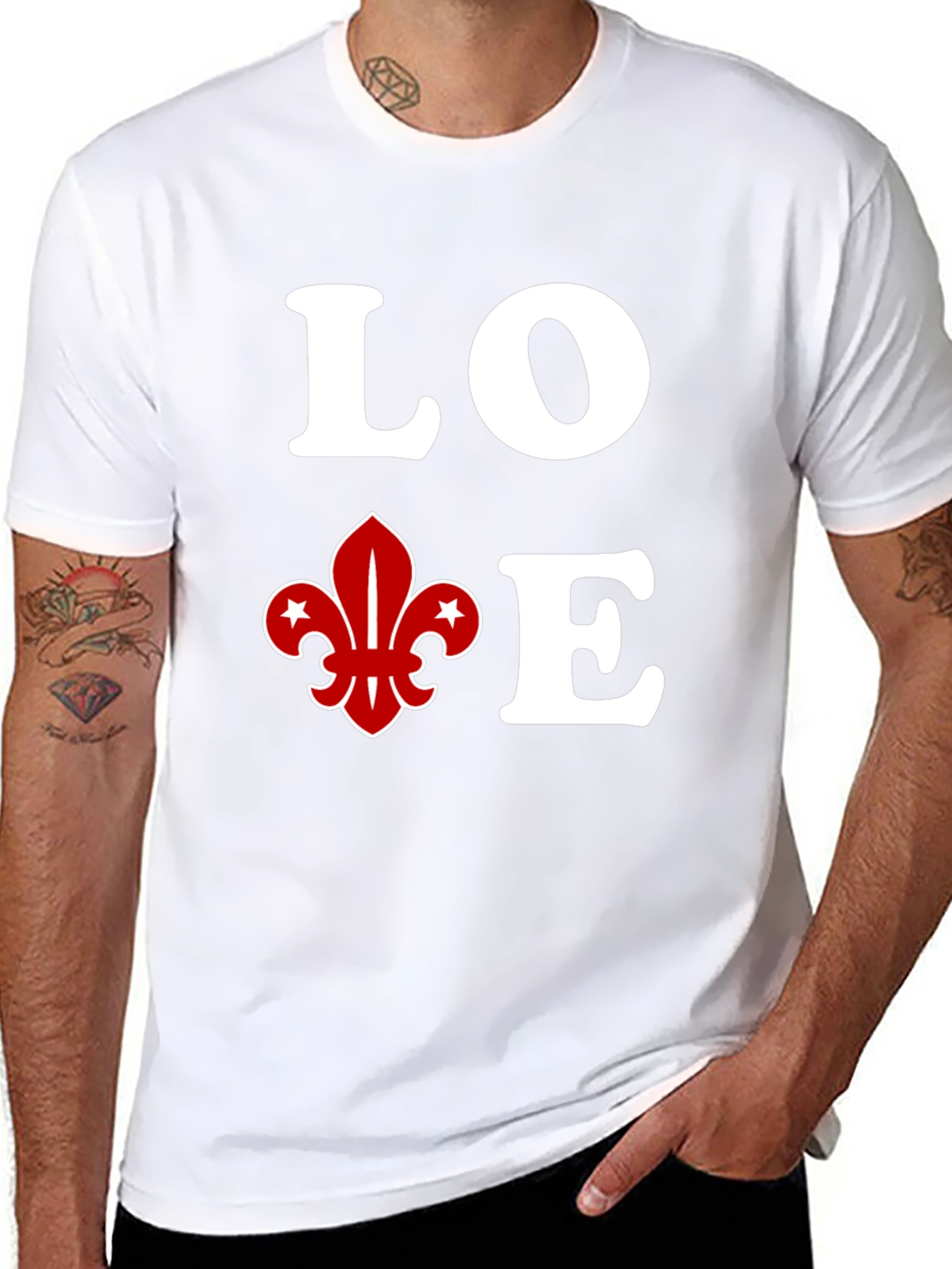 Love Fleur-de-Lis Graphic Tee