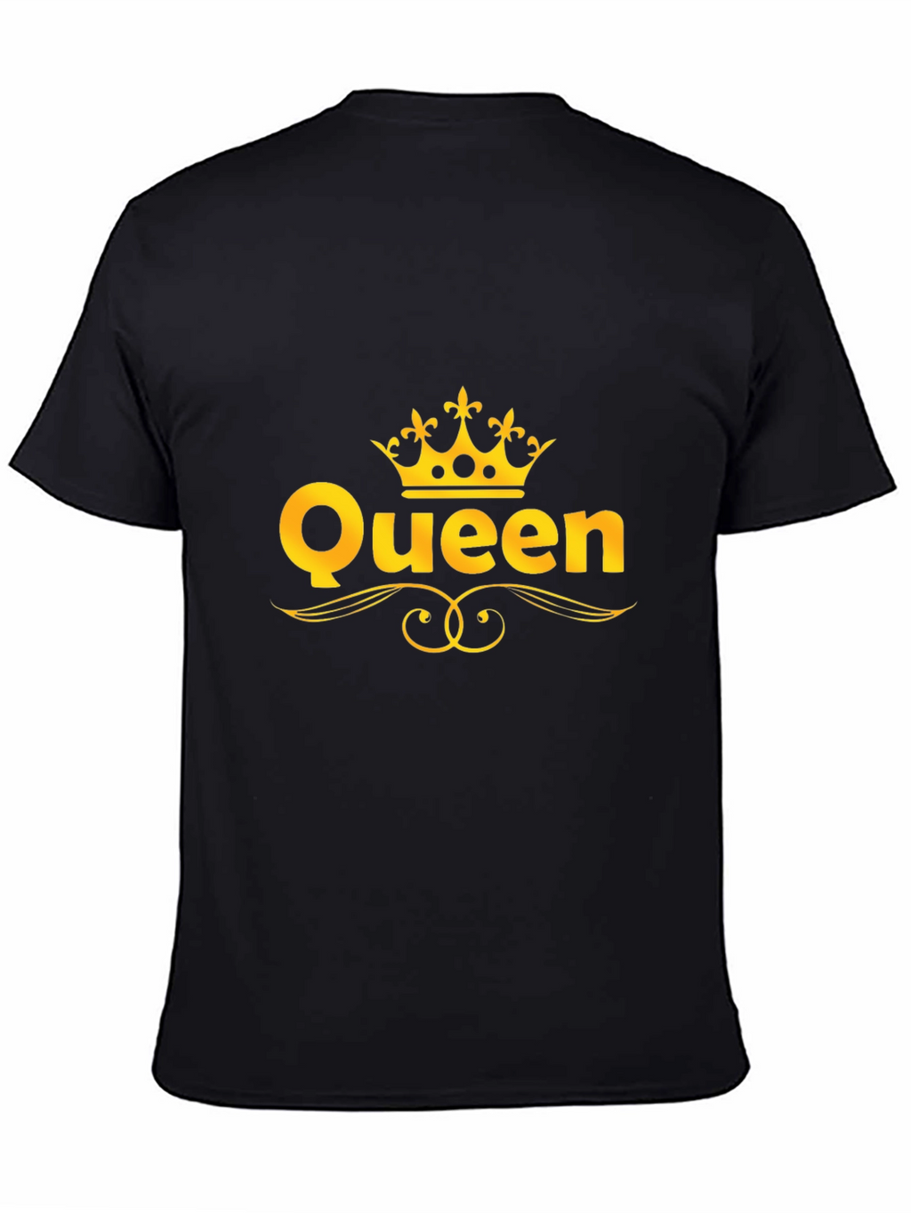 Queen Graphic T-Shirt - Gold Crown Design