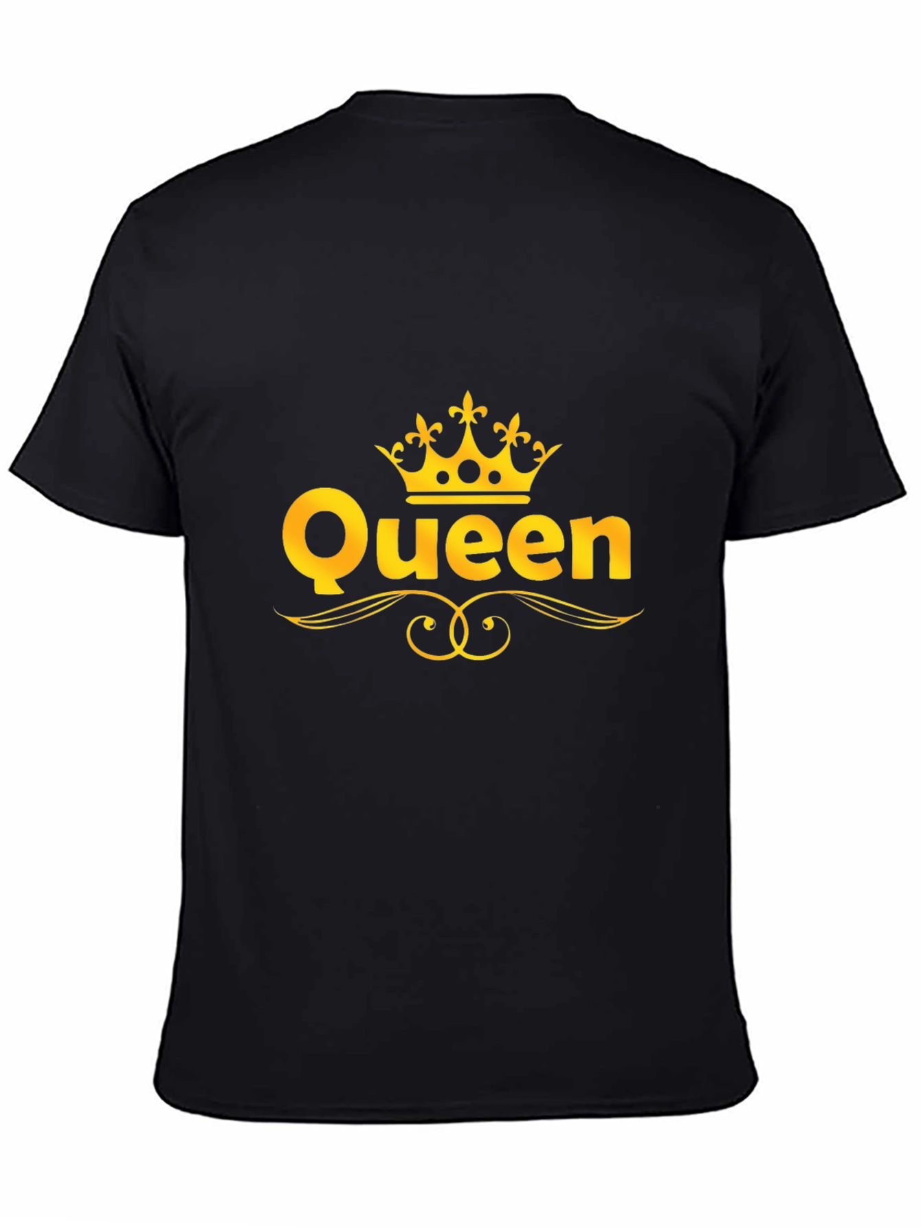 Queen Graphic T-Shirt - Gold Crown Design