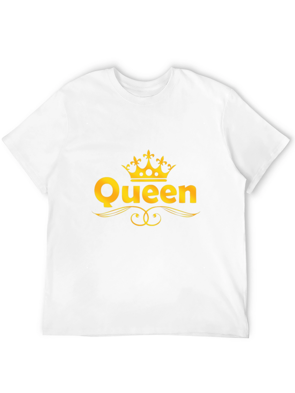 Queen Graphic T-Shirt - Gold Crown Design