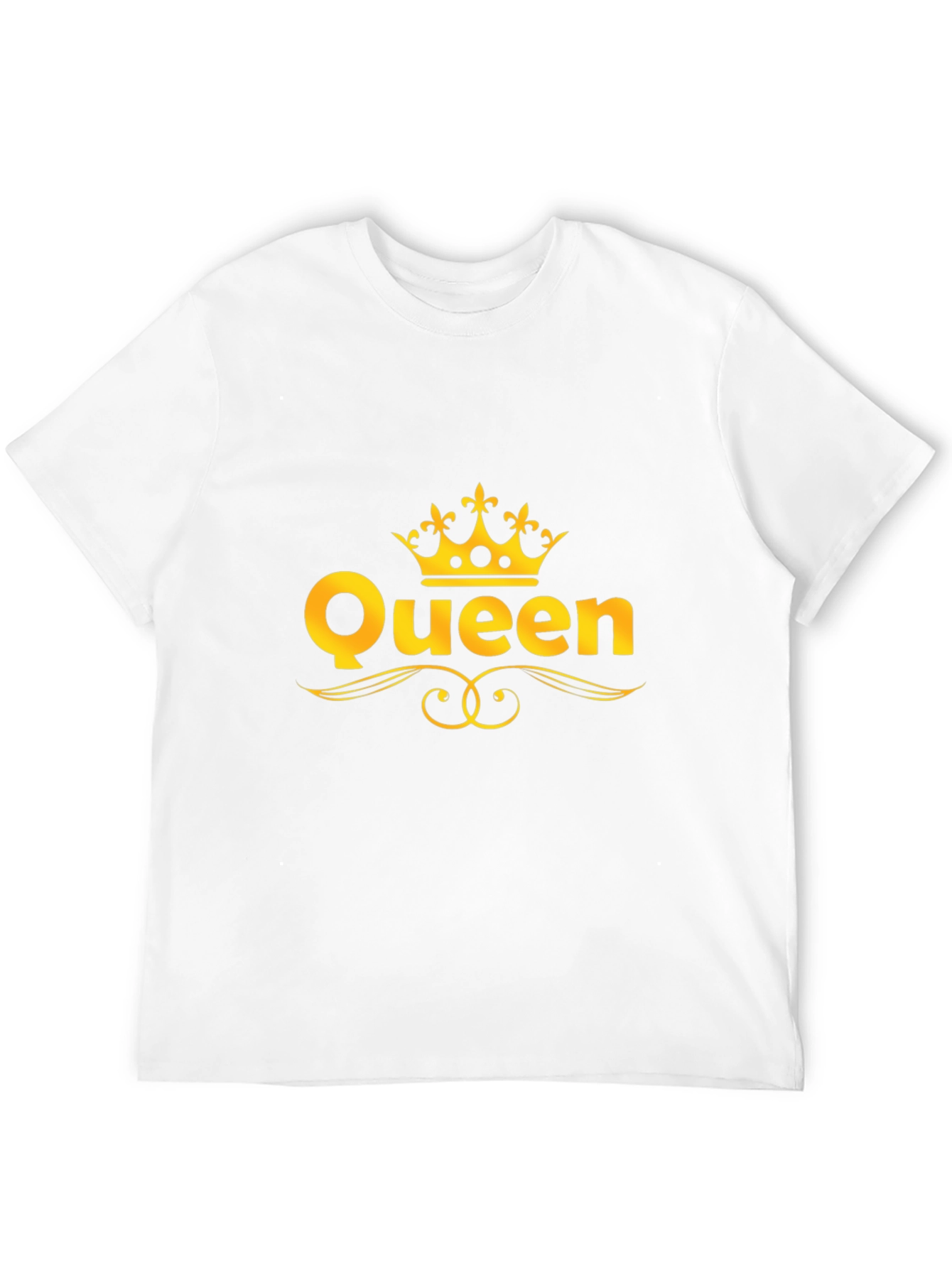 Queen Graphic T-Shirt - Gold Crown Design