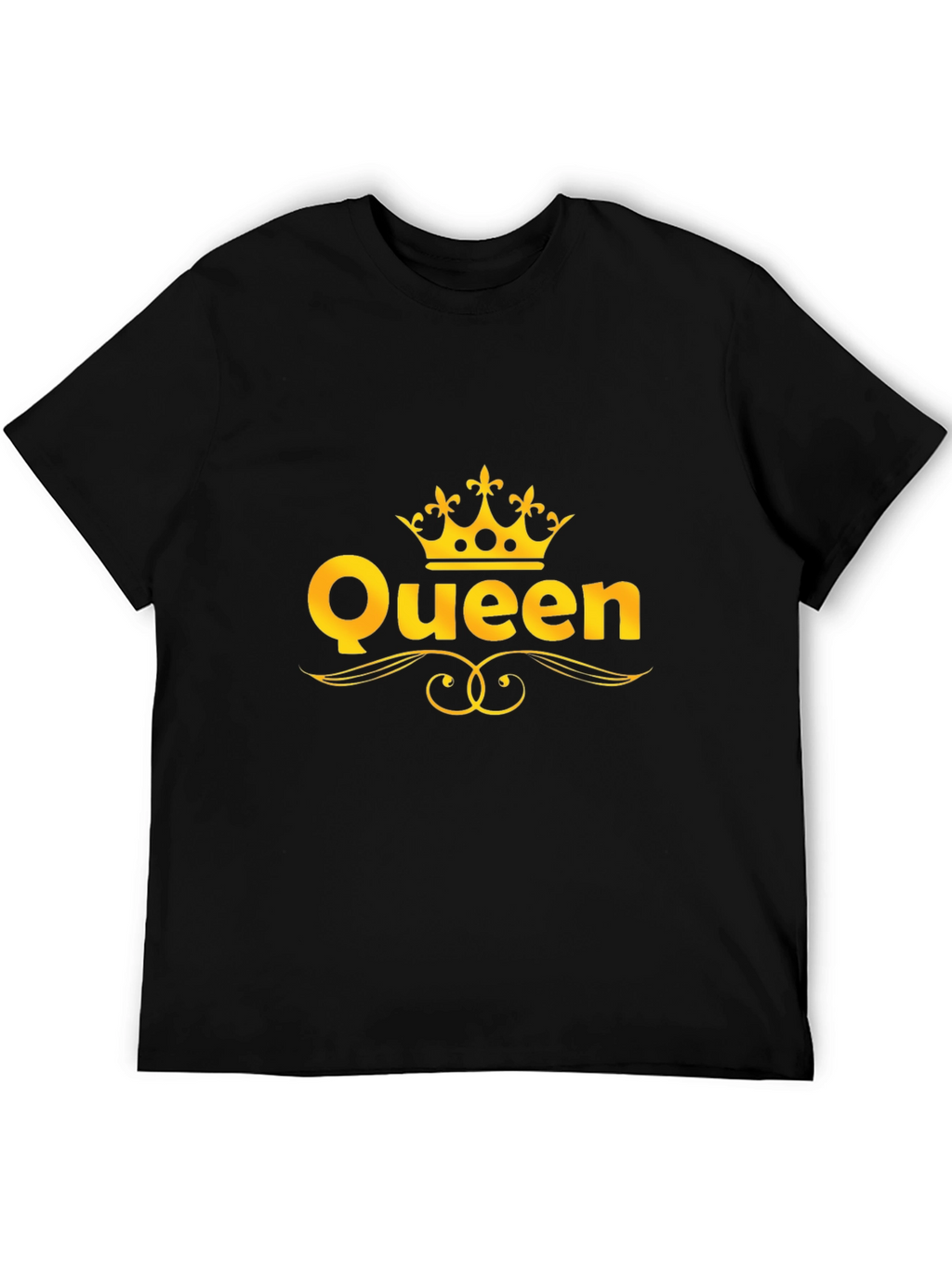 Queen Graphic T-Shirt - Gold Crown Design