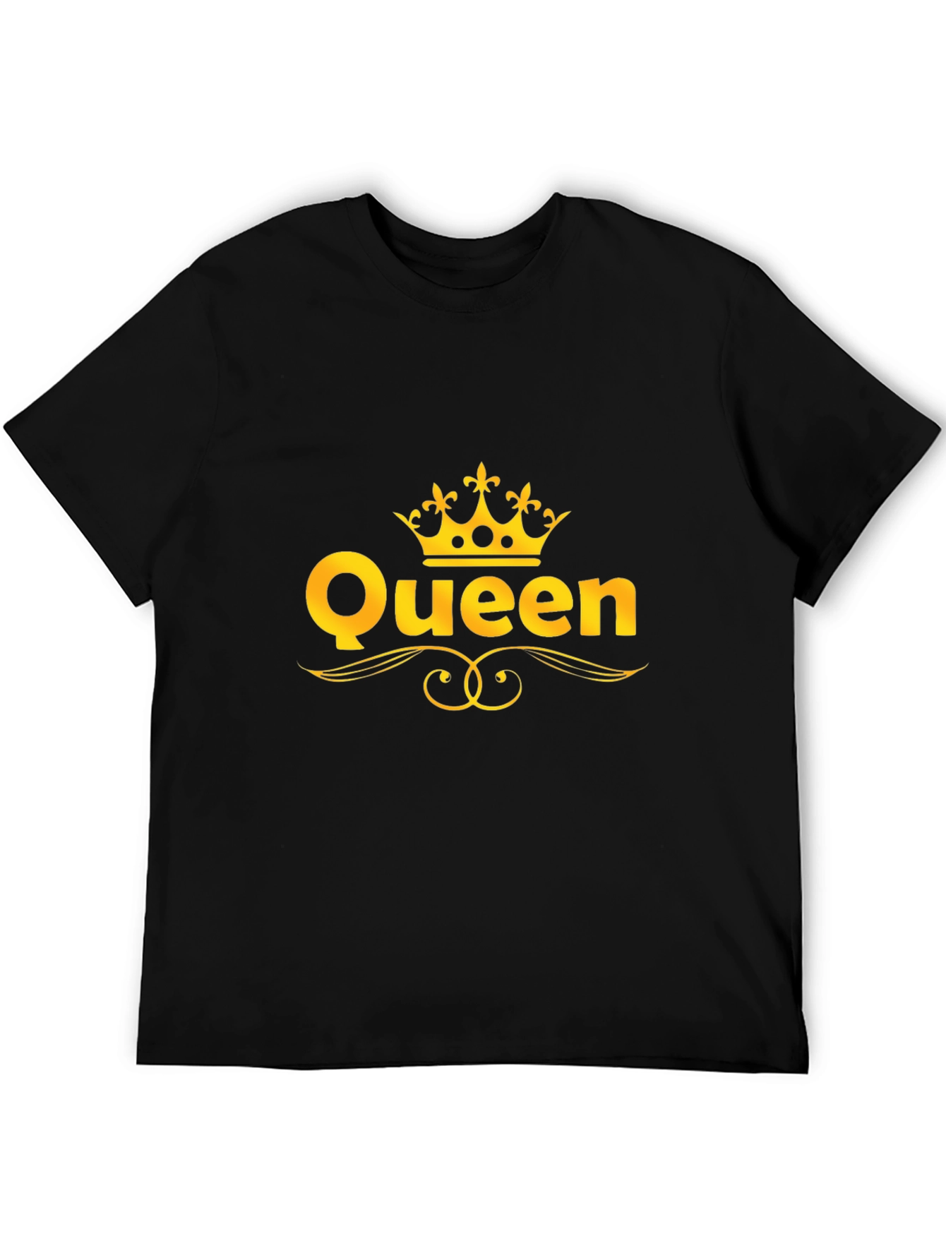 Queen Graphic T-Shirt - Gold Crown Design