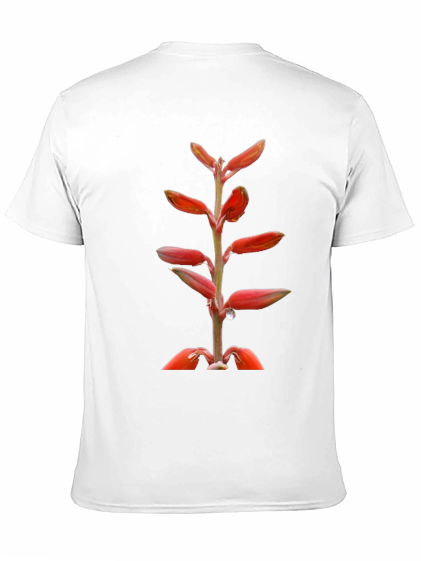 Exotic Floral Print Black T-Shirt