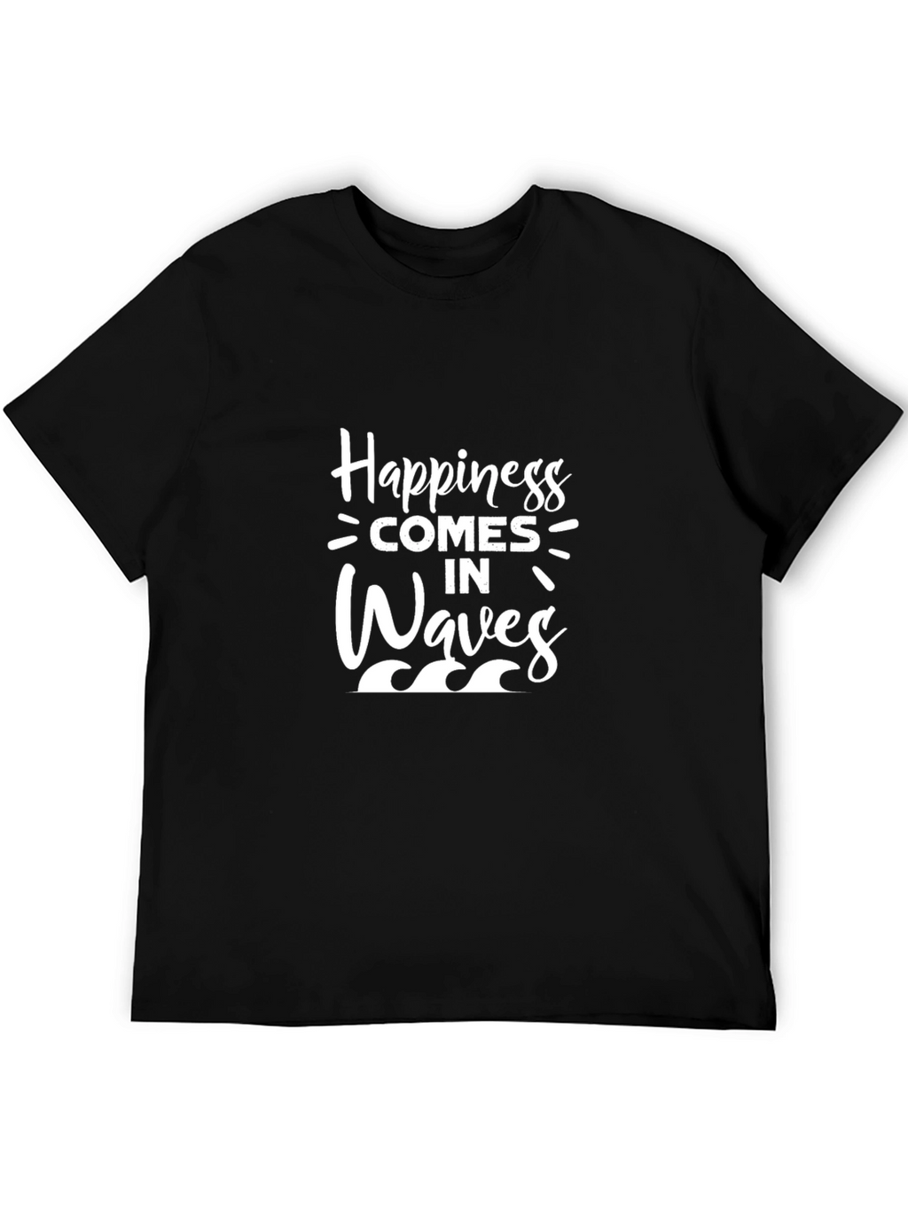 Happiness Comes in Waves Graphic T-Shirt