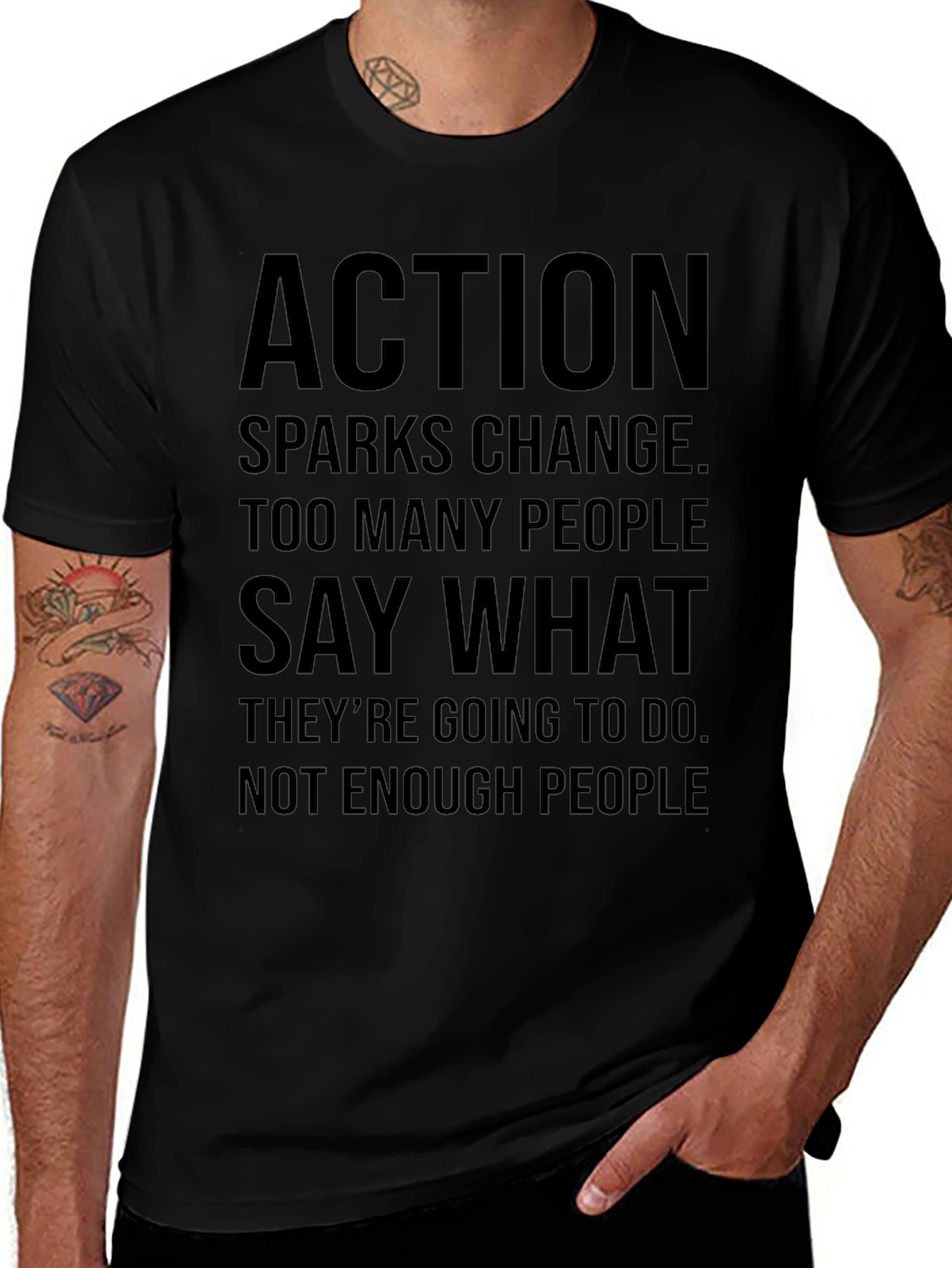 Action Sparks Change Graphic T-Shirt