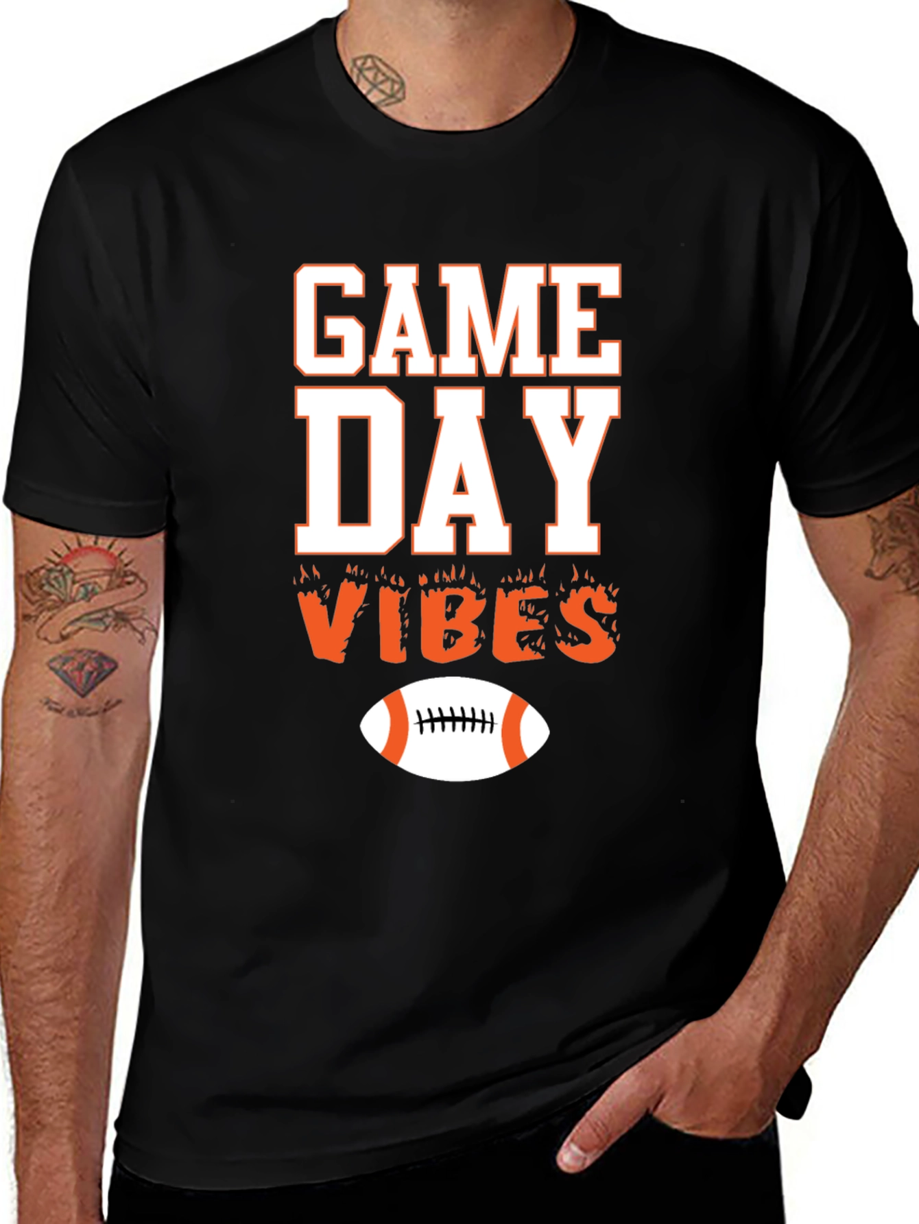 Game Day Vibes Graphic T-Shirt - Football Season