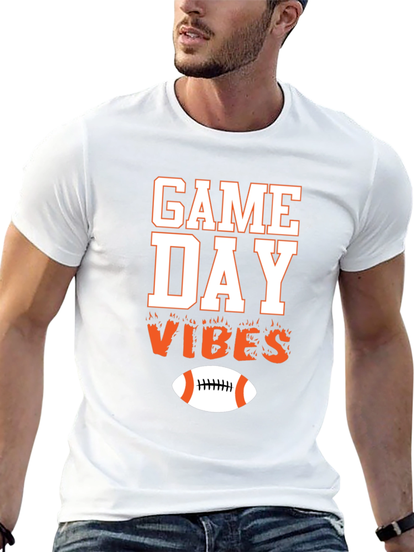 Game Day Vibes Graphic T-Shirt - Football Season