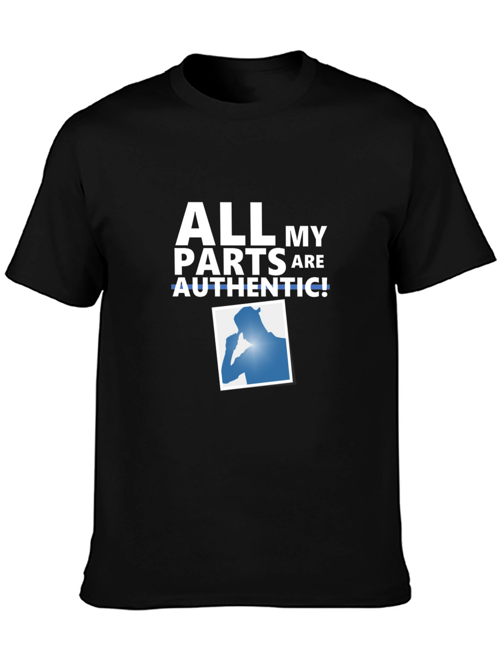 Authentic Parts T-Shirt - Funny Novelty Tee