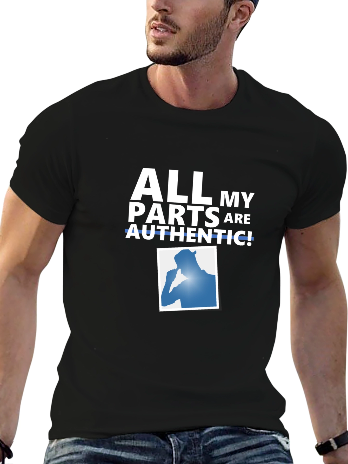 Authentic Parts T-Shirt - Funny Novelty Tee