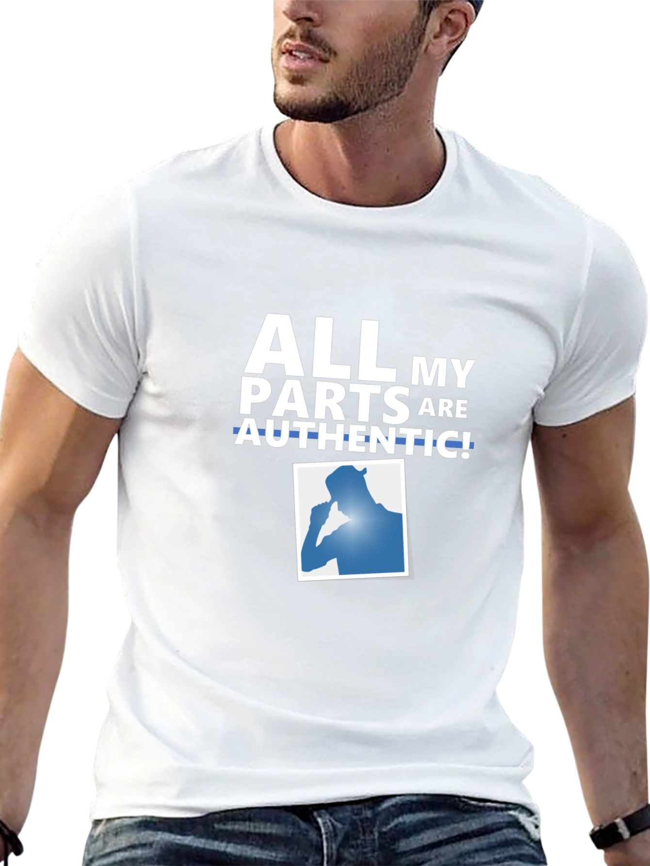 Authentic Parts T-Shirt - Funny Novelty Tee