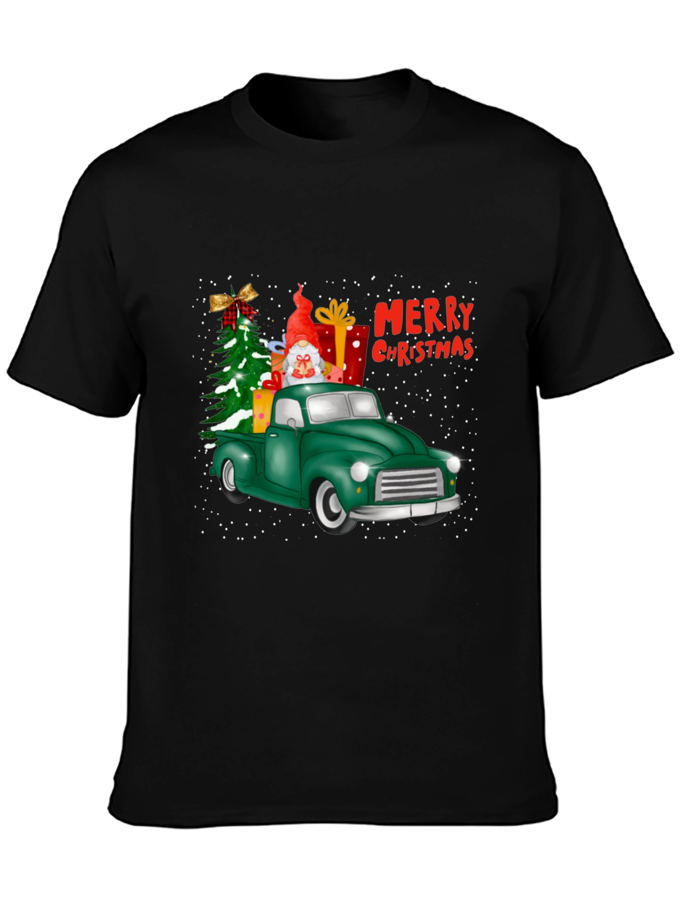 Festive Christmas Truck Graphic Tee