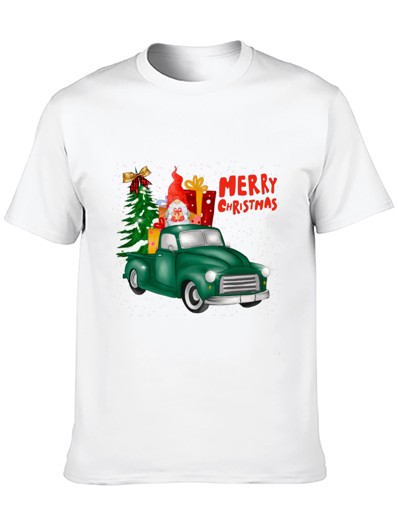 Festive Christmas Truck Graphic Tee
