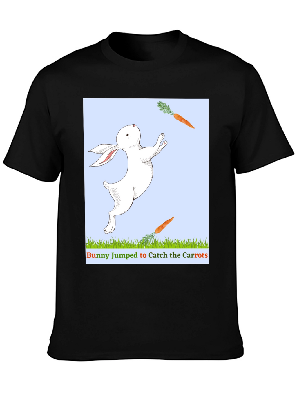 Bunny Catching Carrots T-Shirt