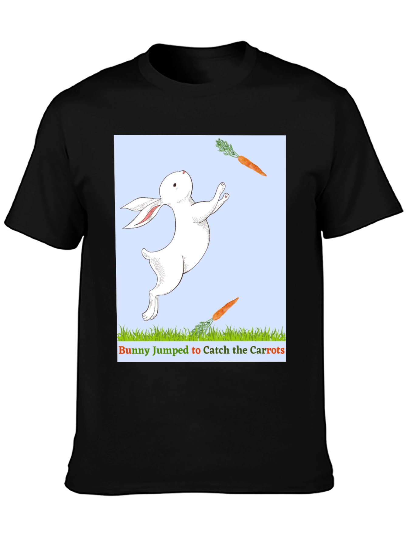 Bunny Catching Carrots T-Shirt