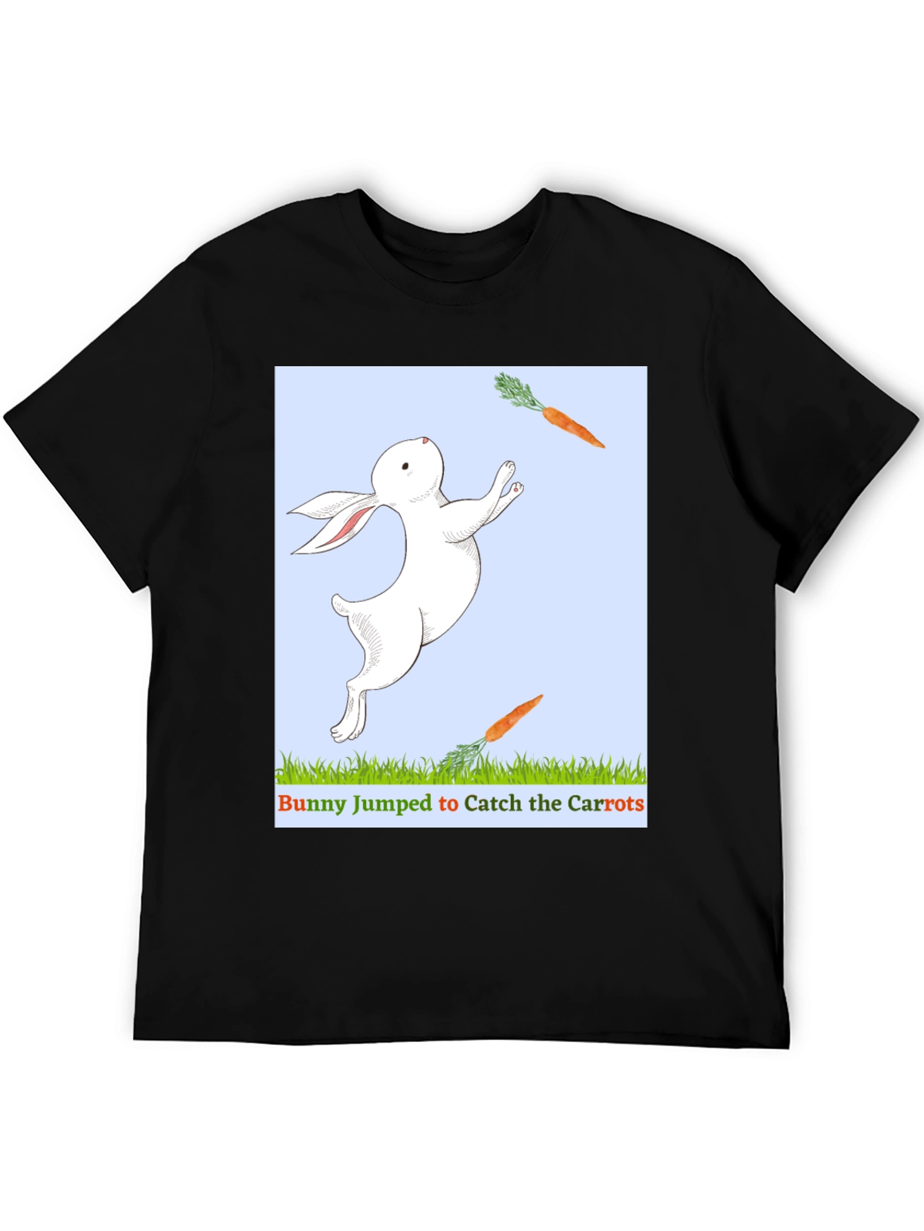 Bunny Catching Carrots T-Shirt
