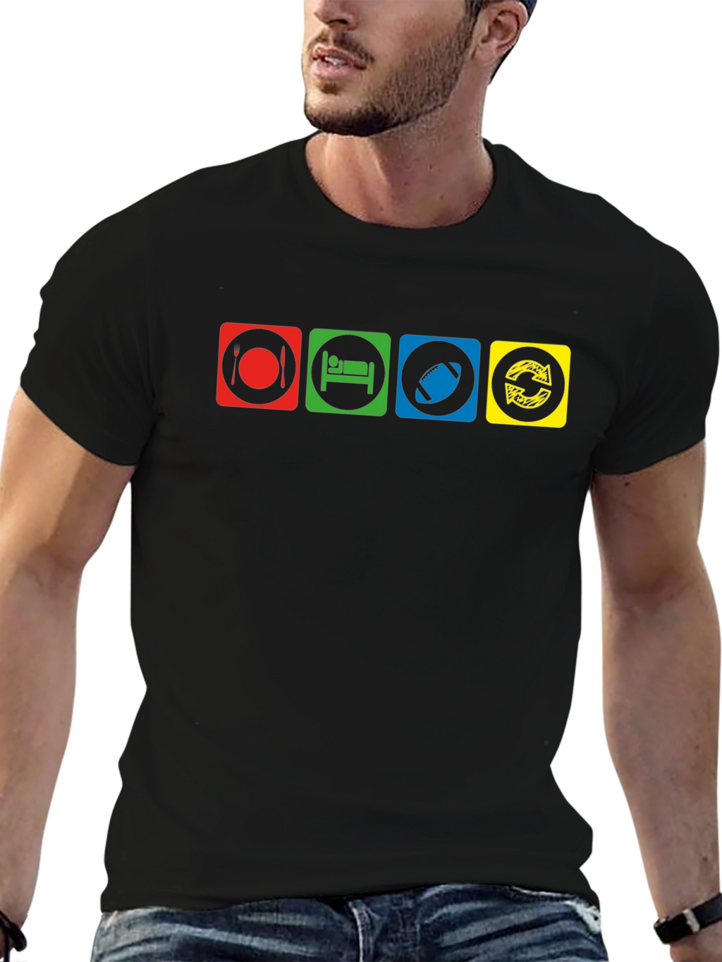Eat Sleep Rugby Repeat T-Shirt