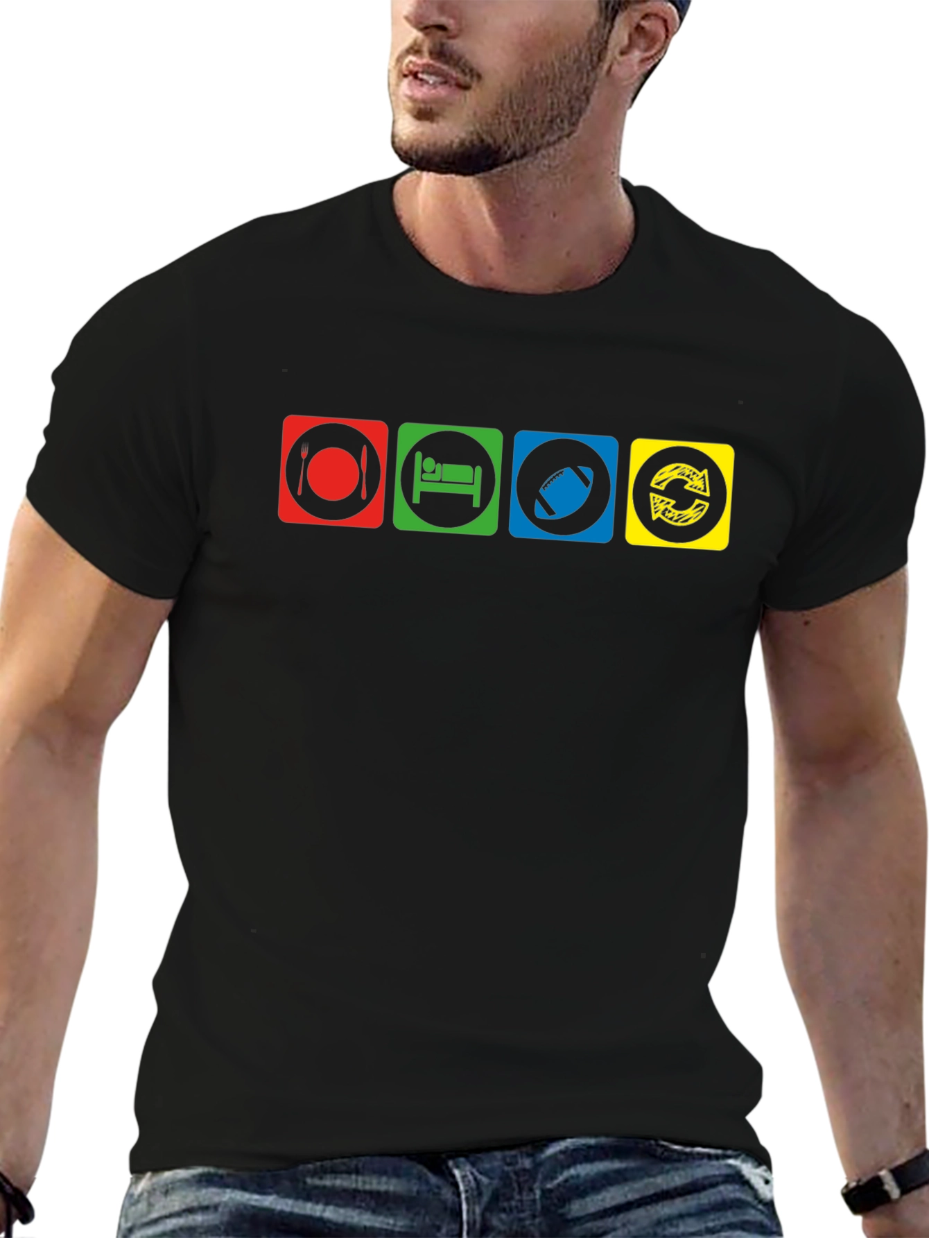 Eat Sleep Rugby Repeat T-Shirt