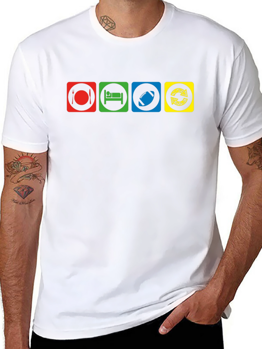 Eat Sleep Rugby Repeat T-Shirt
