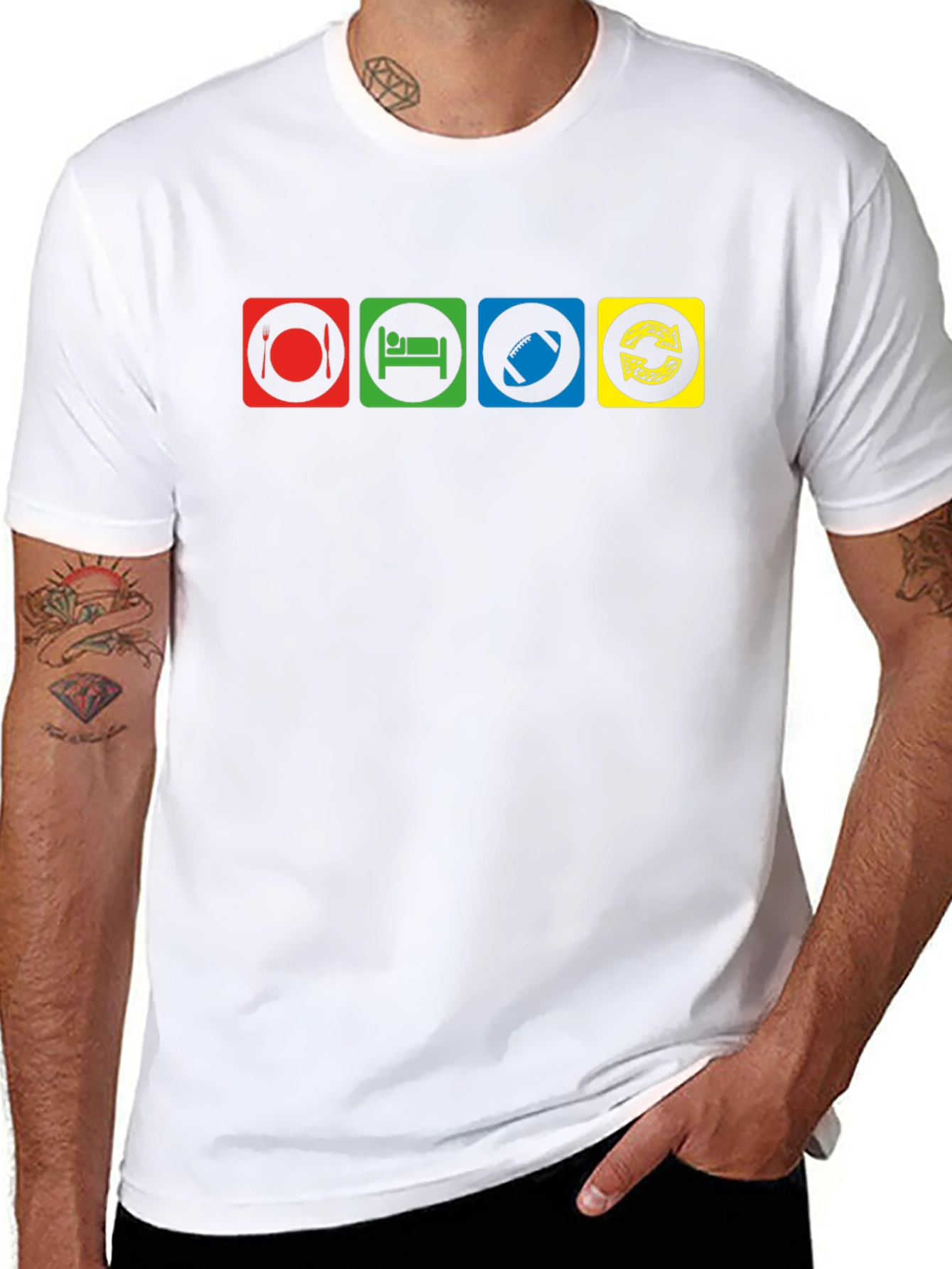 Eat Sleep Rugby Repeat T-Shirt