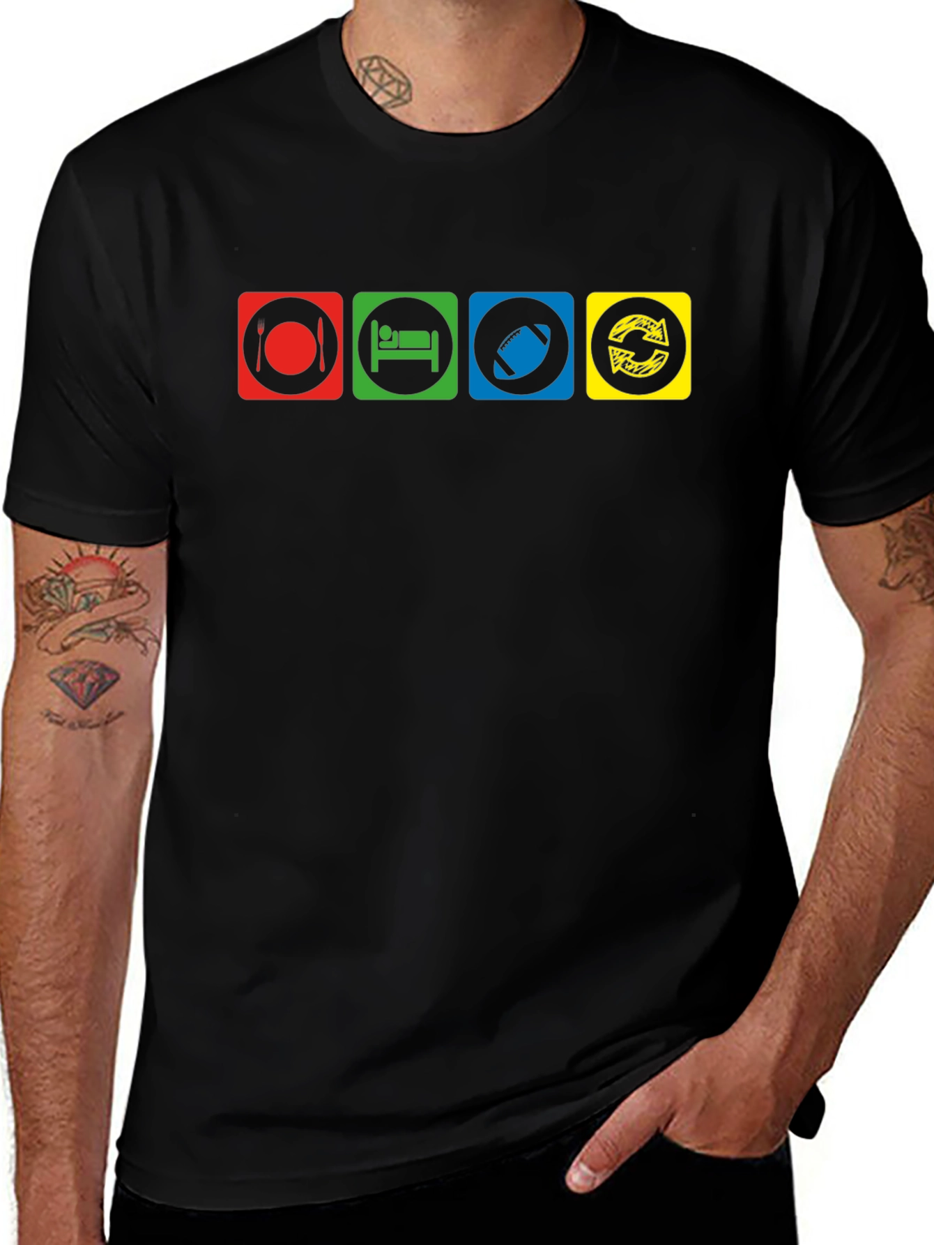 Eat Sleep Rugby Repeat T-Shirt