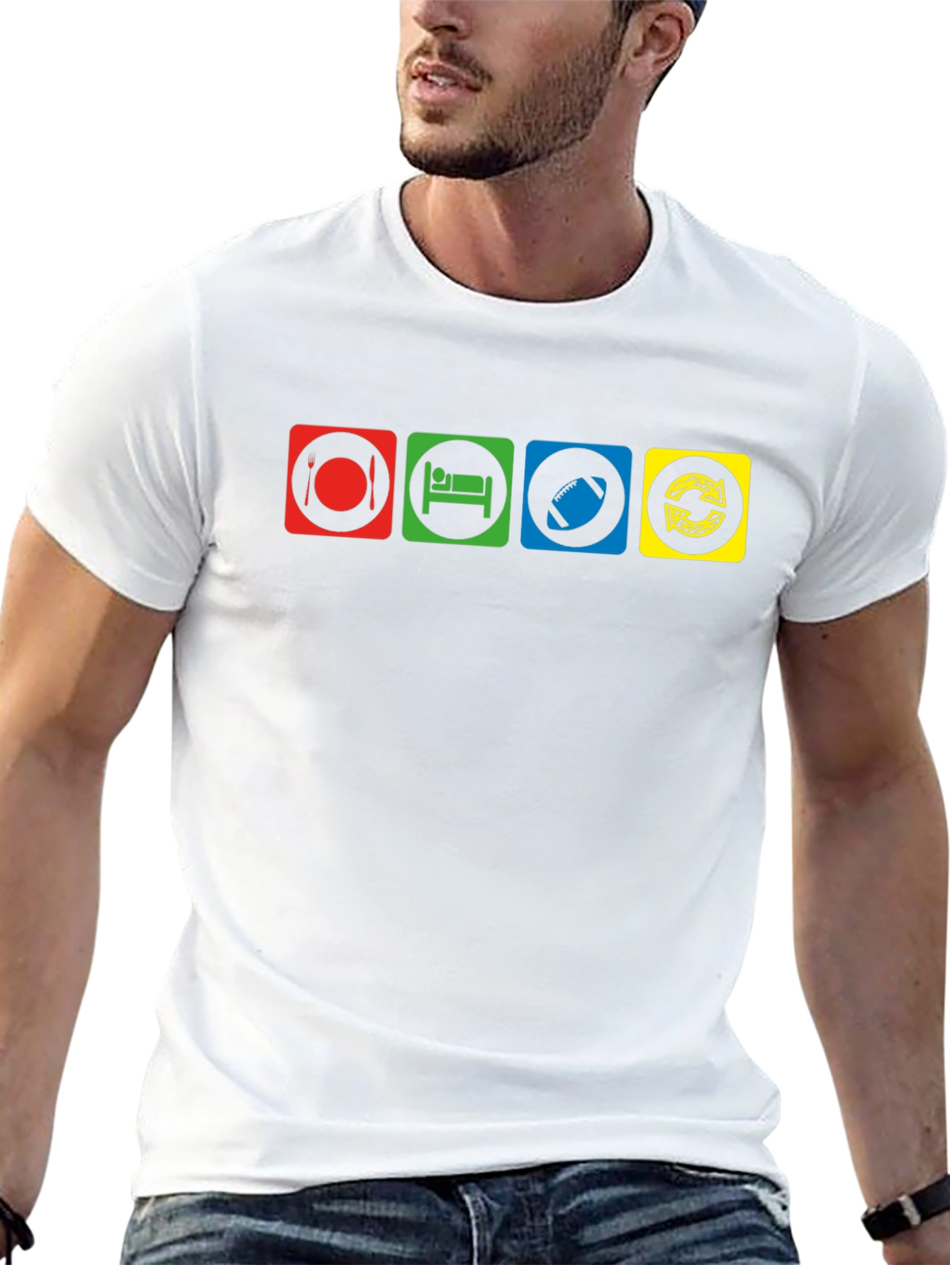 Eat Sleep Rugby Repeat T-Shirt