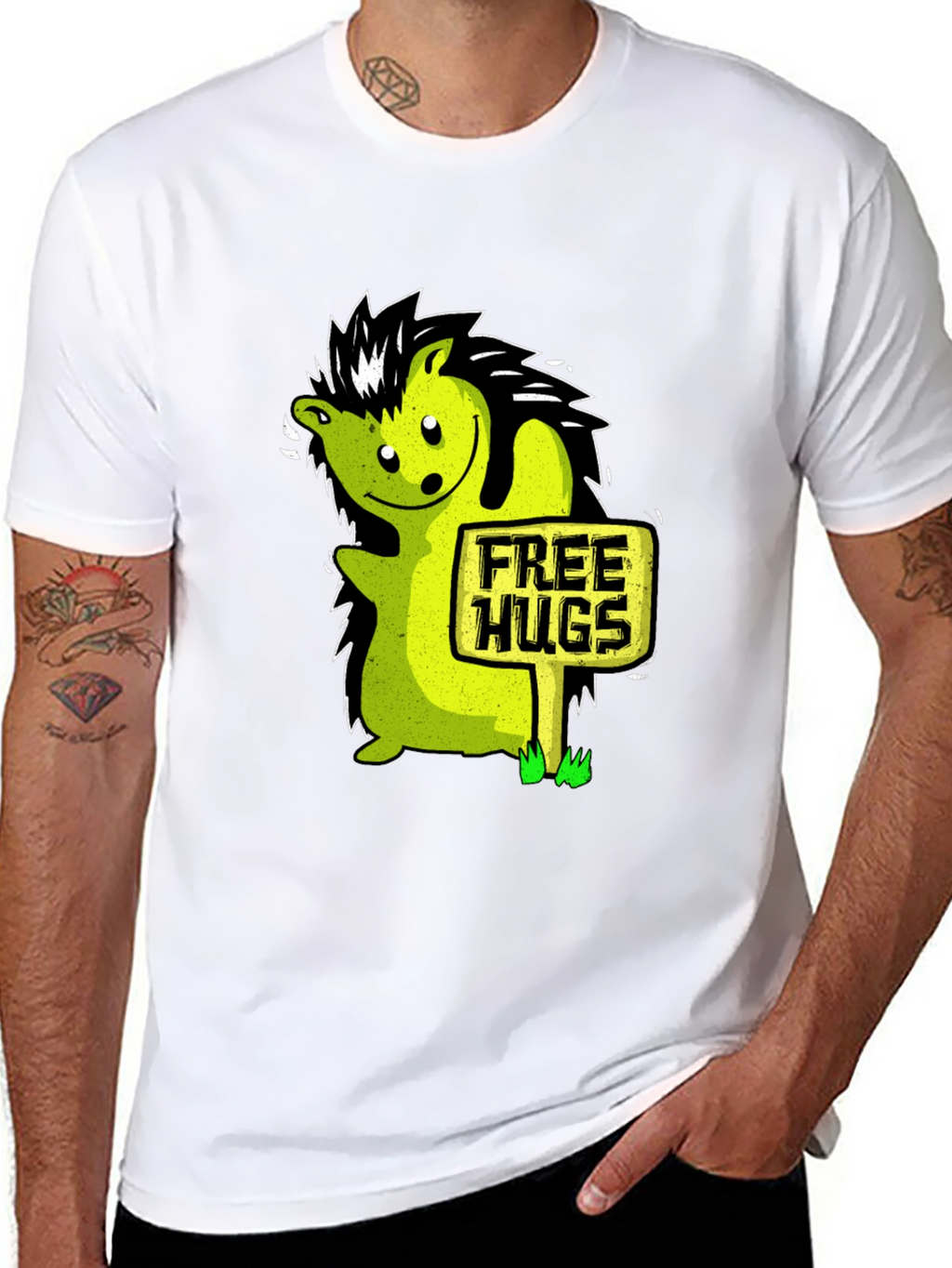 Free Hugs Hedgehog Graphic Tee