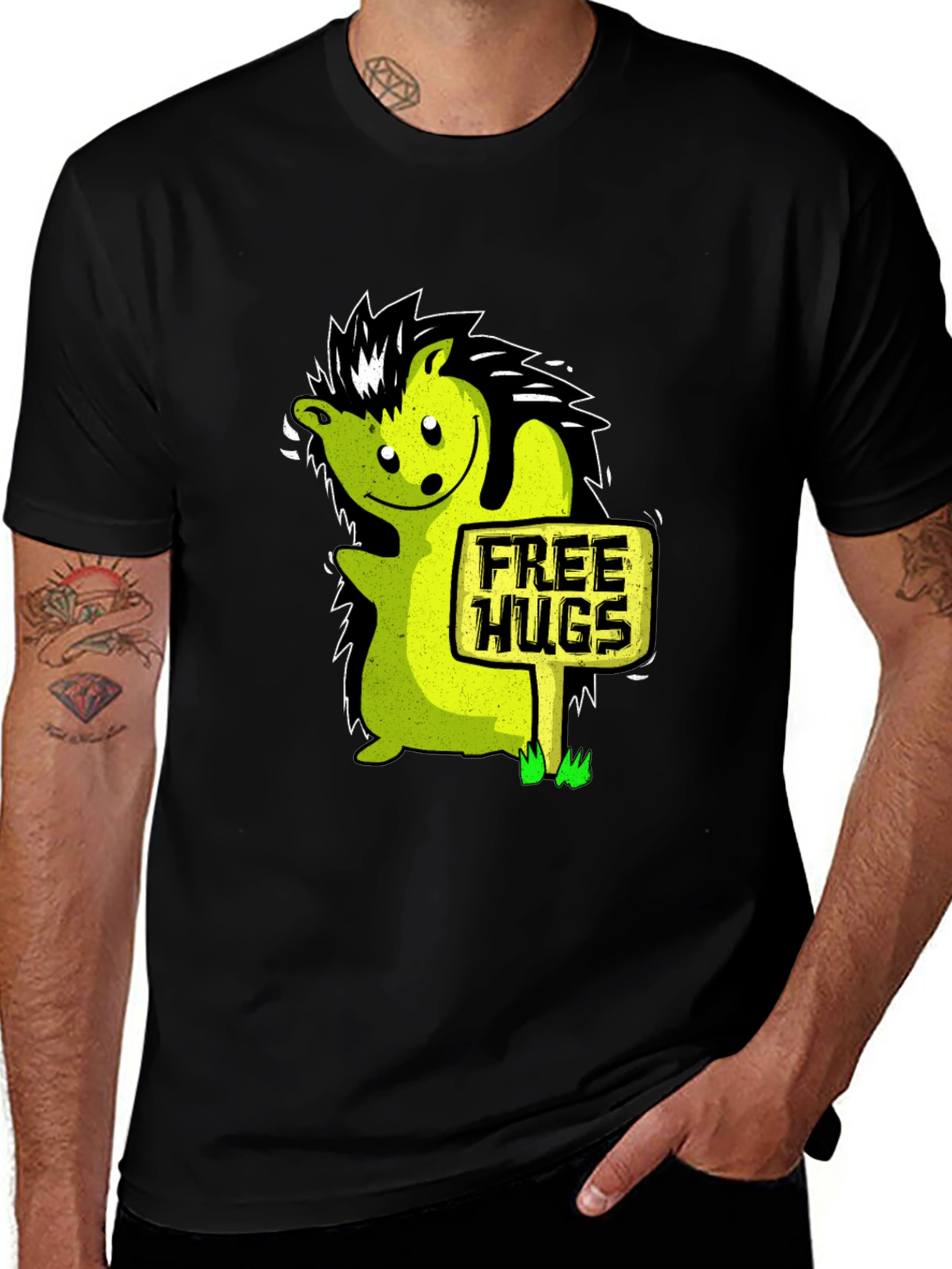Free Hugs Hedgehog Graphic Tee