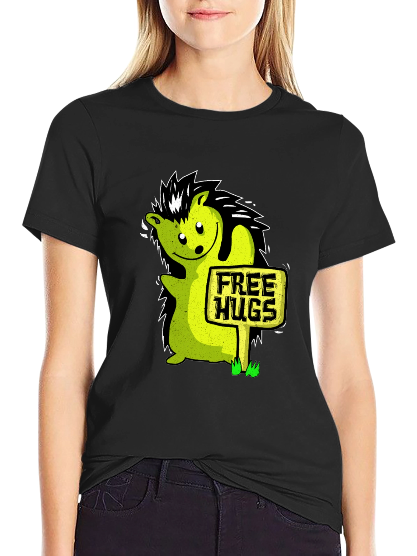 Free Hugs Hedgehog Graphic Tee