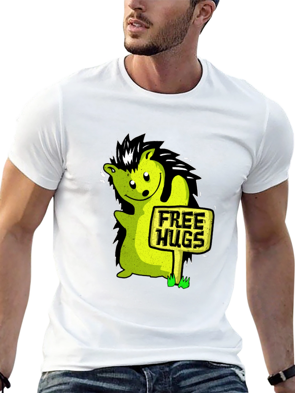 Free Hugs Hedgehog Graphic Tee