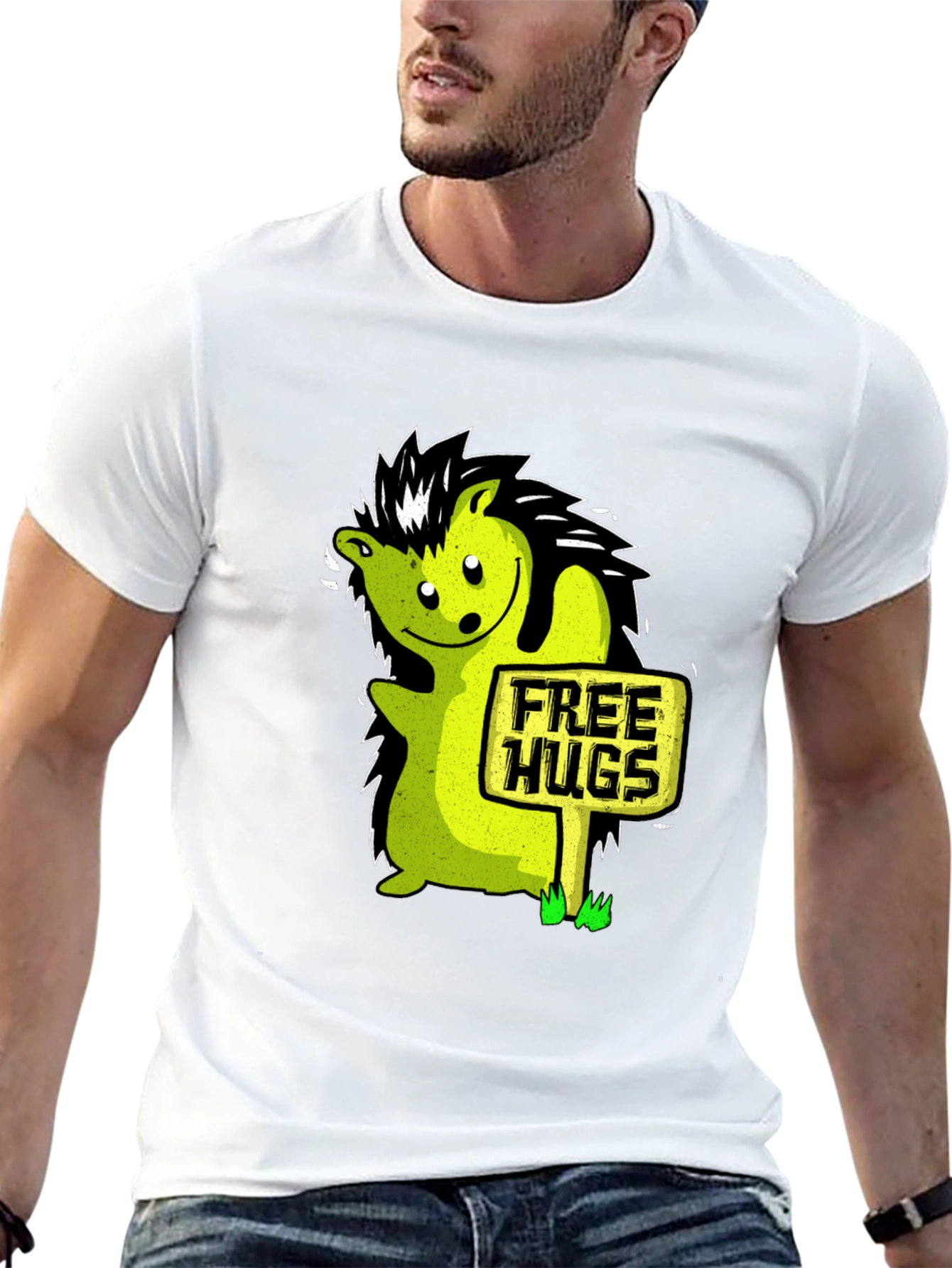 Free Hugs Hedgehog Graphic Tee