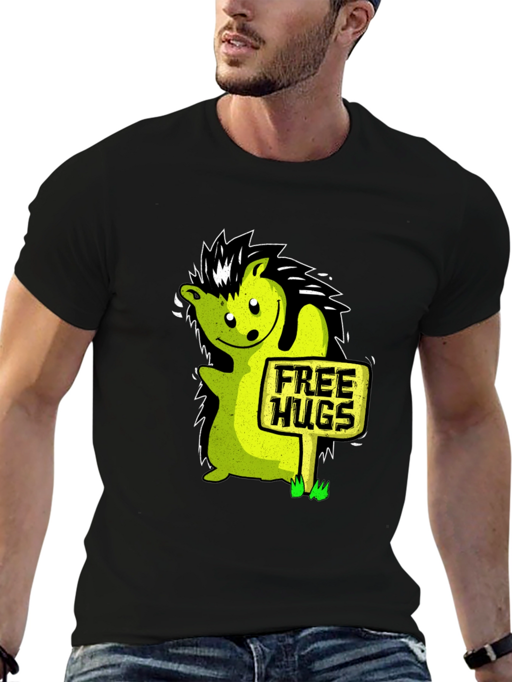 Free Hugs Hedgehog Graphic Tee