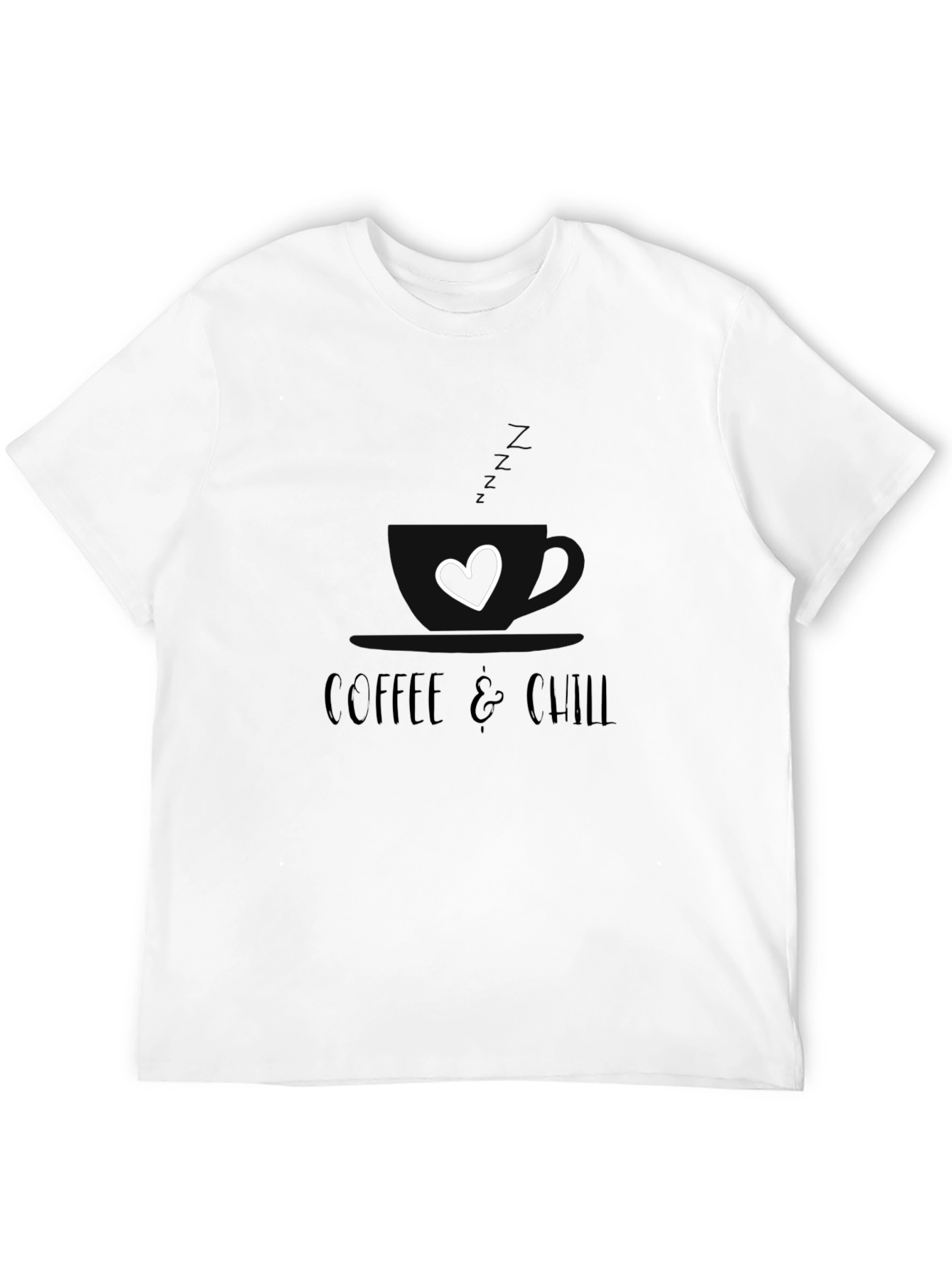 Coffee & Chill Graphic T-Shirt - Relaxed Fit Soft Fabric